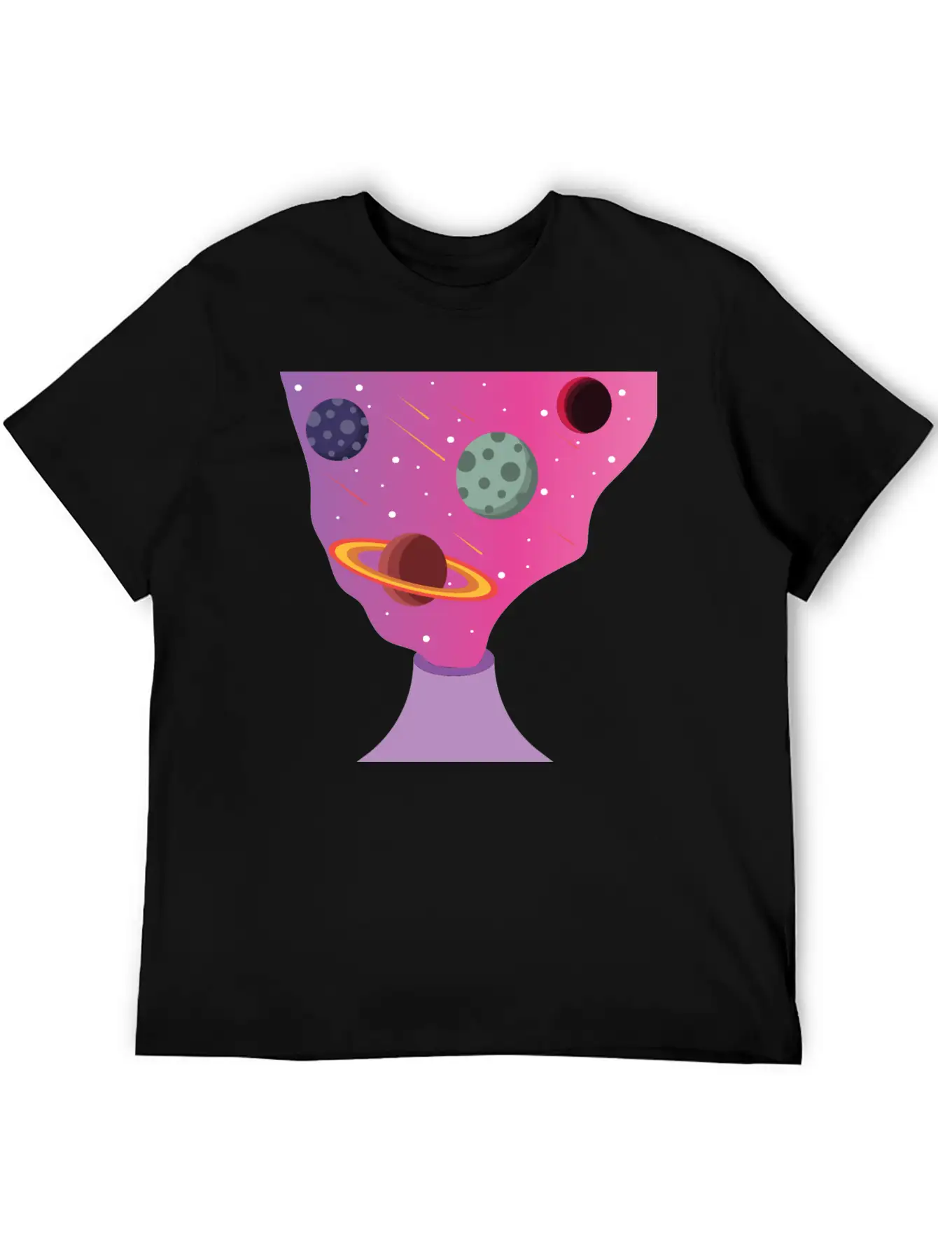 Volcano Galaxy Breathable Soft Cotton T-Shirt – Timeless Casual Look