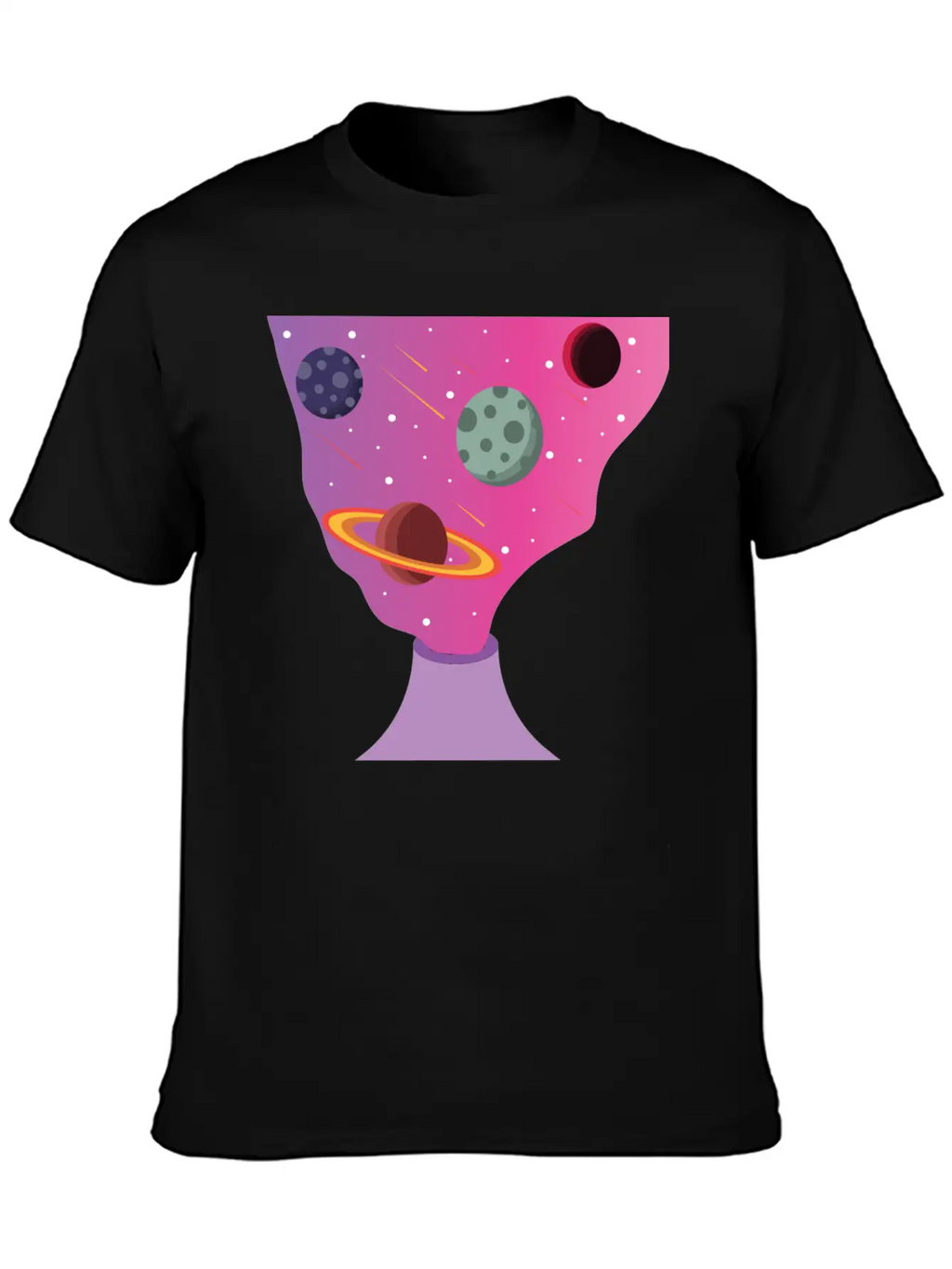 Volcano Galaxy Breathable Soft Cotton T-Shirt – Timeless Casual Look