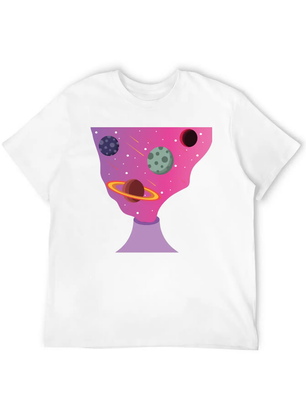 Volcano Galaxy Breathable Soft Cotton T-Shirt – Timeless Casual Look