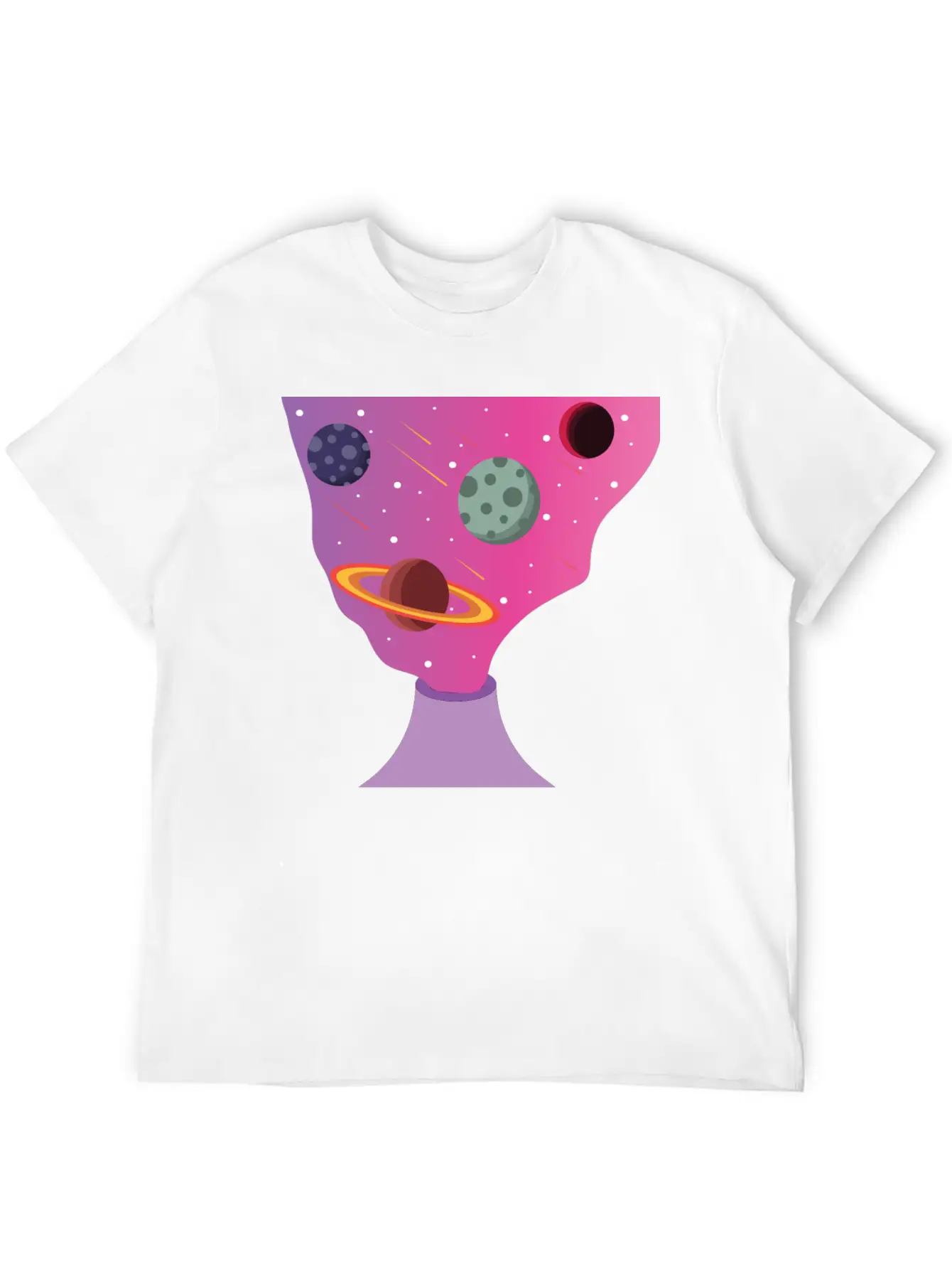Volcano Galaxy Breathable Soft Cotton T-Shirt – Timeless Casual Look
