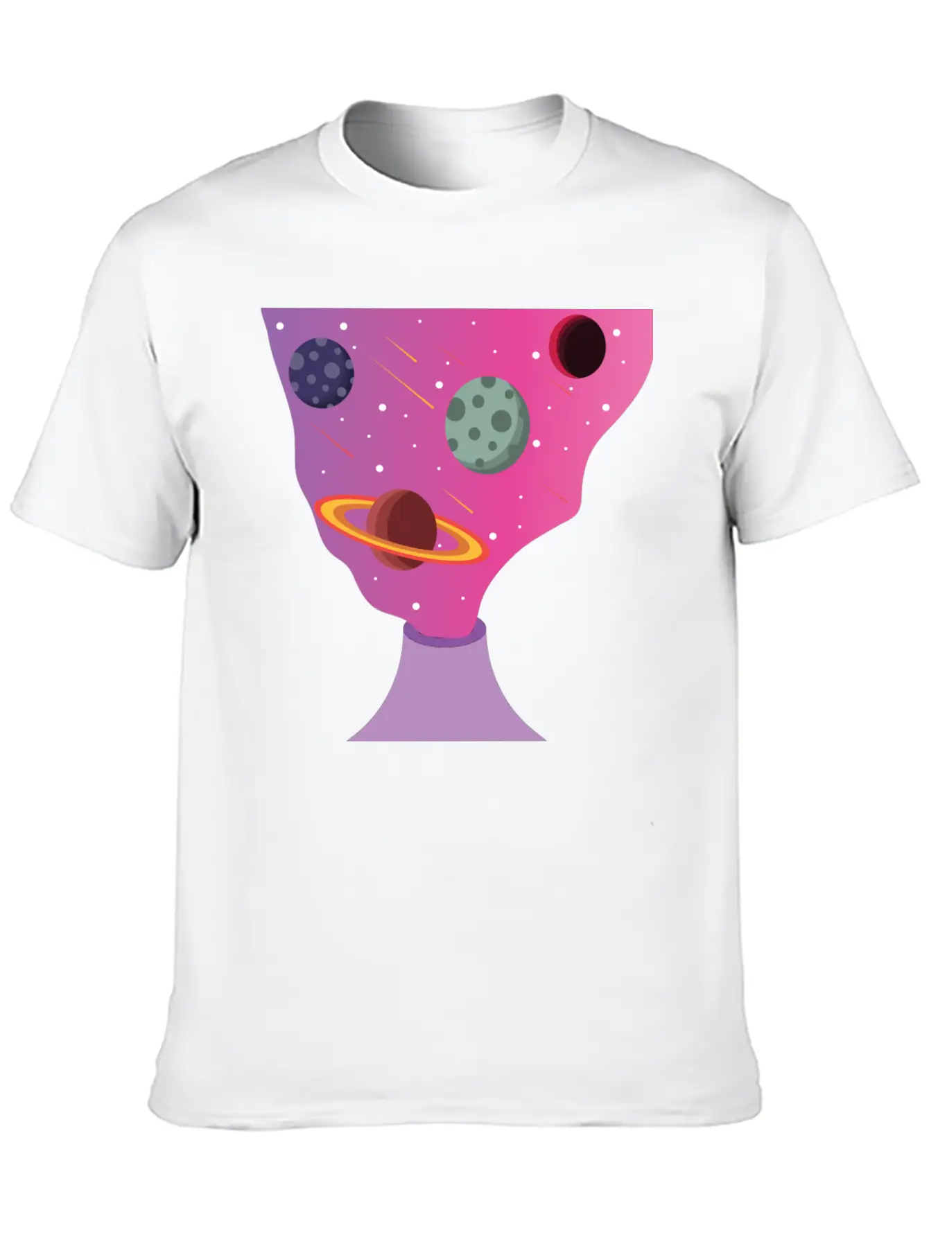 Volcano Galaxy Breathable Soft Cotton T-Shirt – Timeless Casual Look