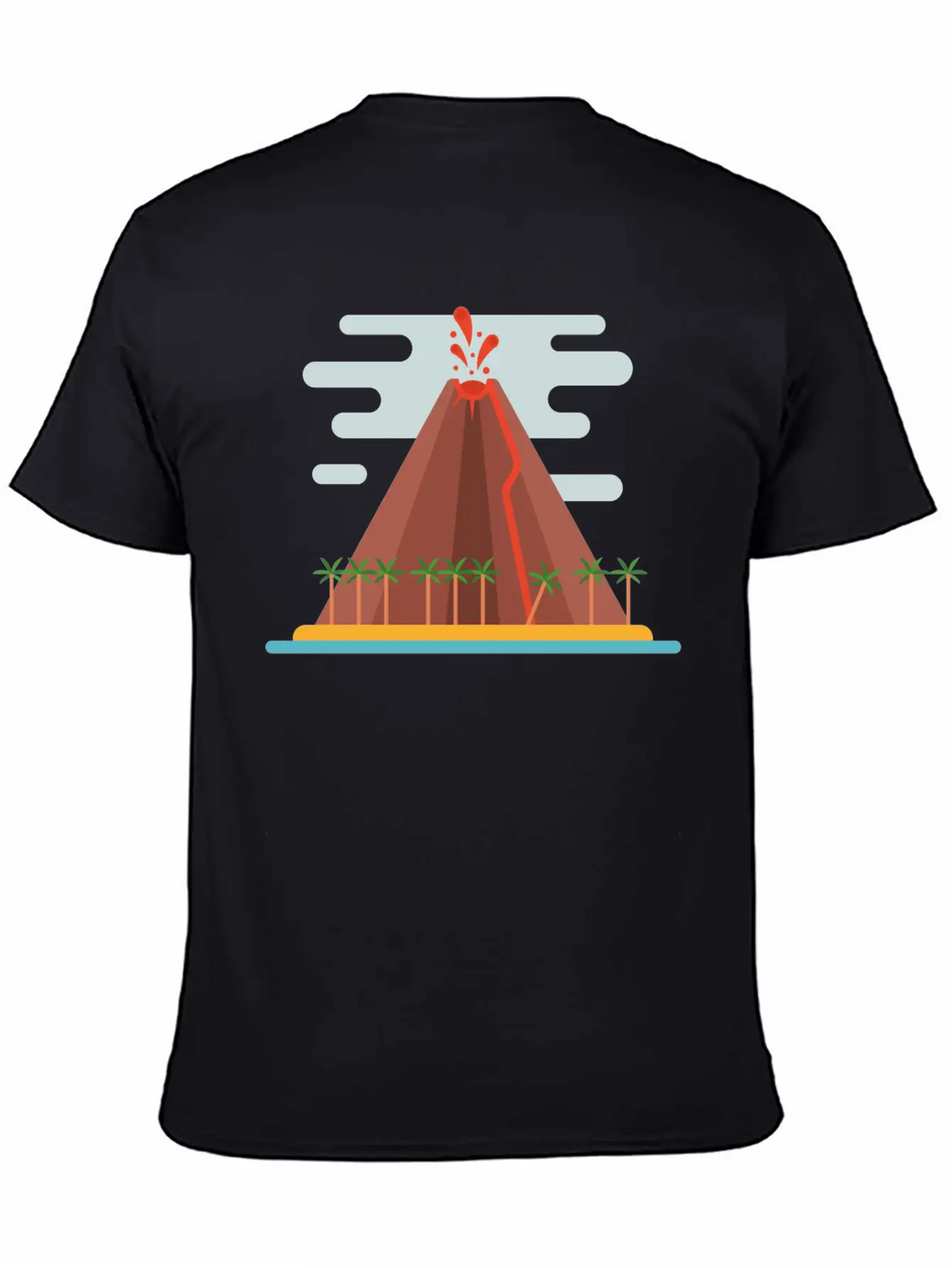 Volcano Stylish Everyday T-Shirt – Unisex Basic Cotton Tee