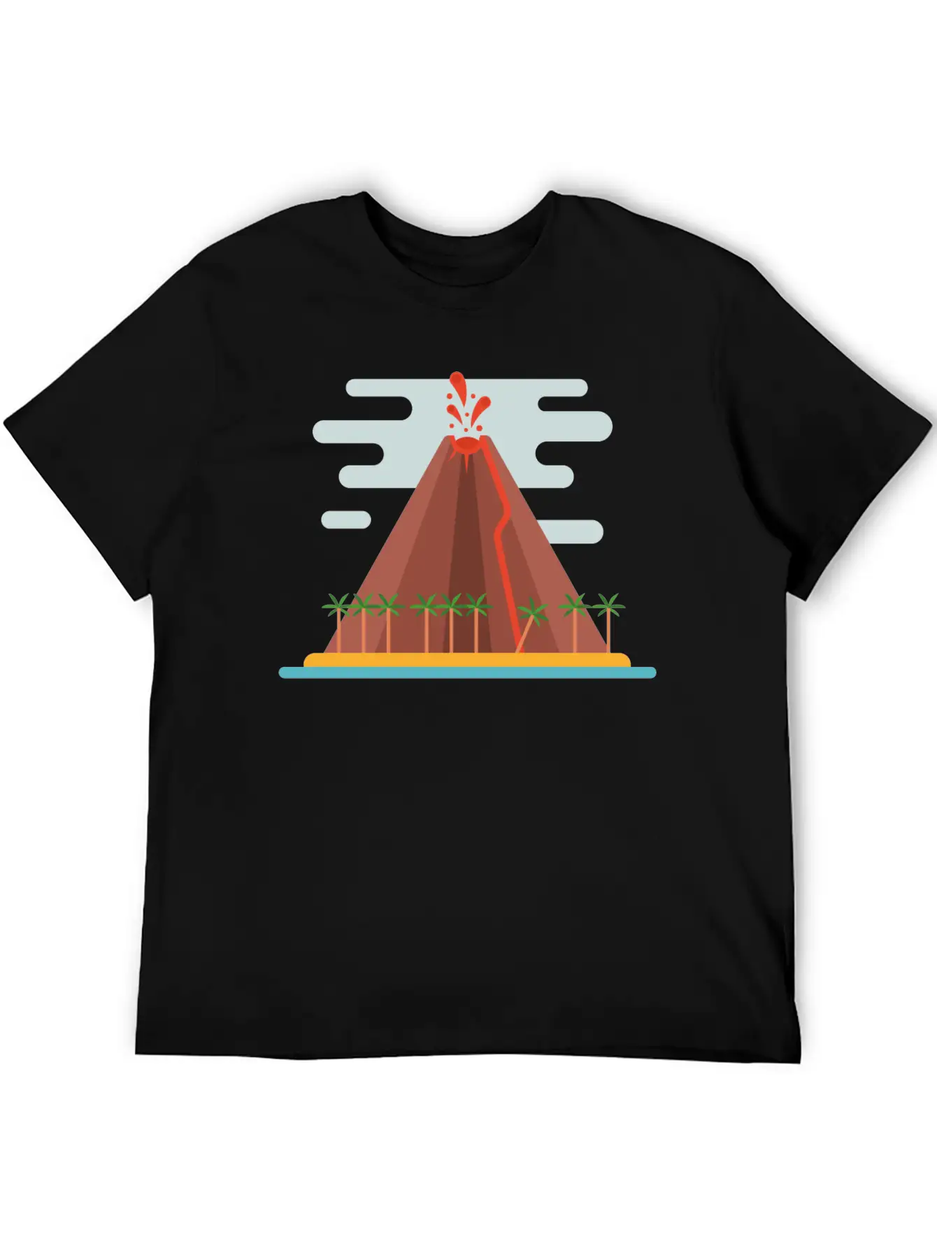 Volcano Stylish Everyday T-Shirt – Unisex Basic Cotton Tee