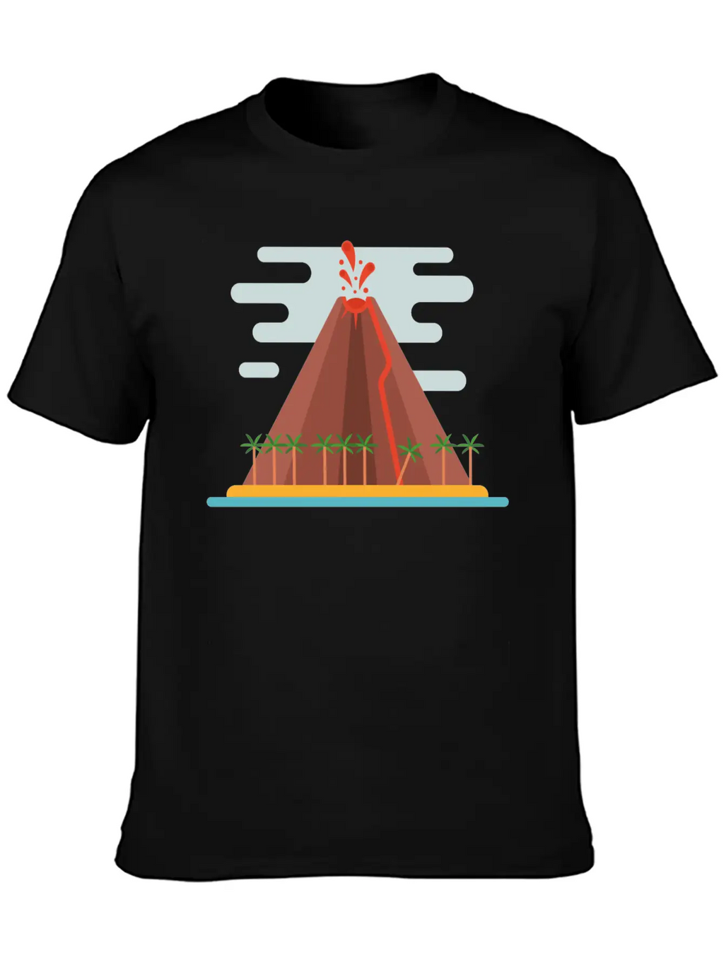 Volcano Stylish Everyday T-Shirt – Unisex Basic Cotton Tee