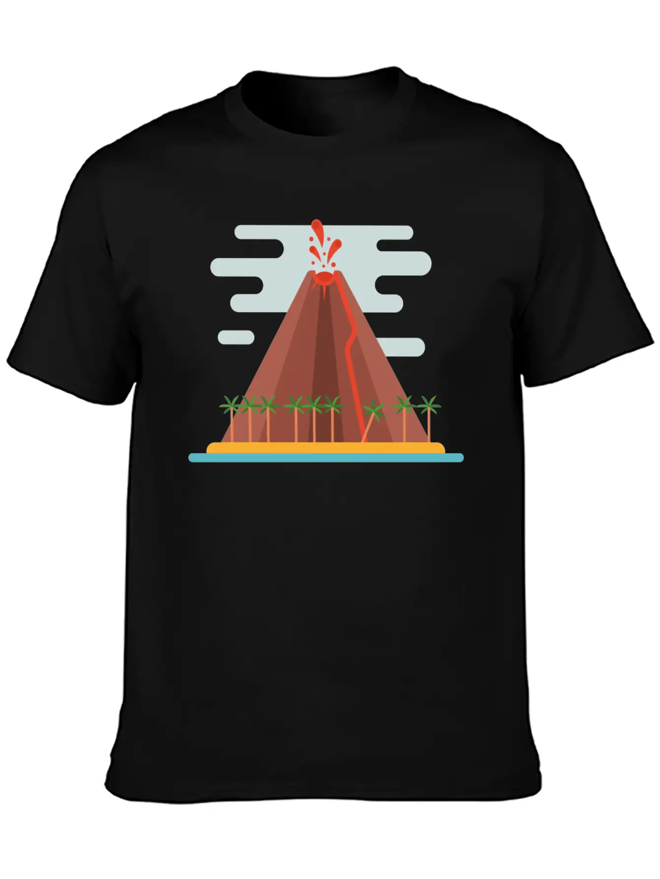 Volcano Stylish Everyday T-Shirt – Unisex Basic Cotton Tee