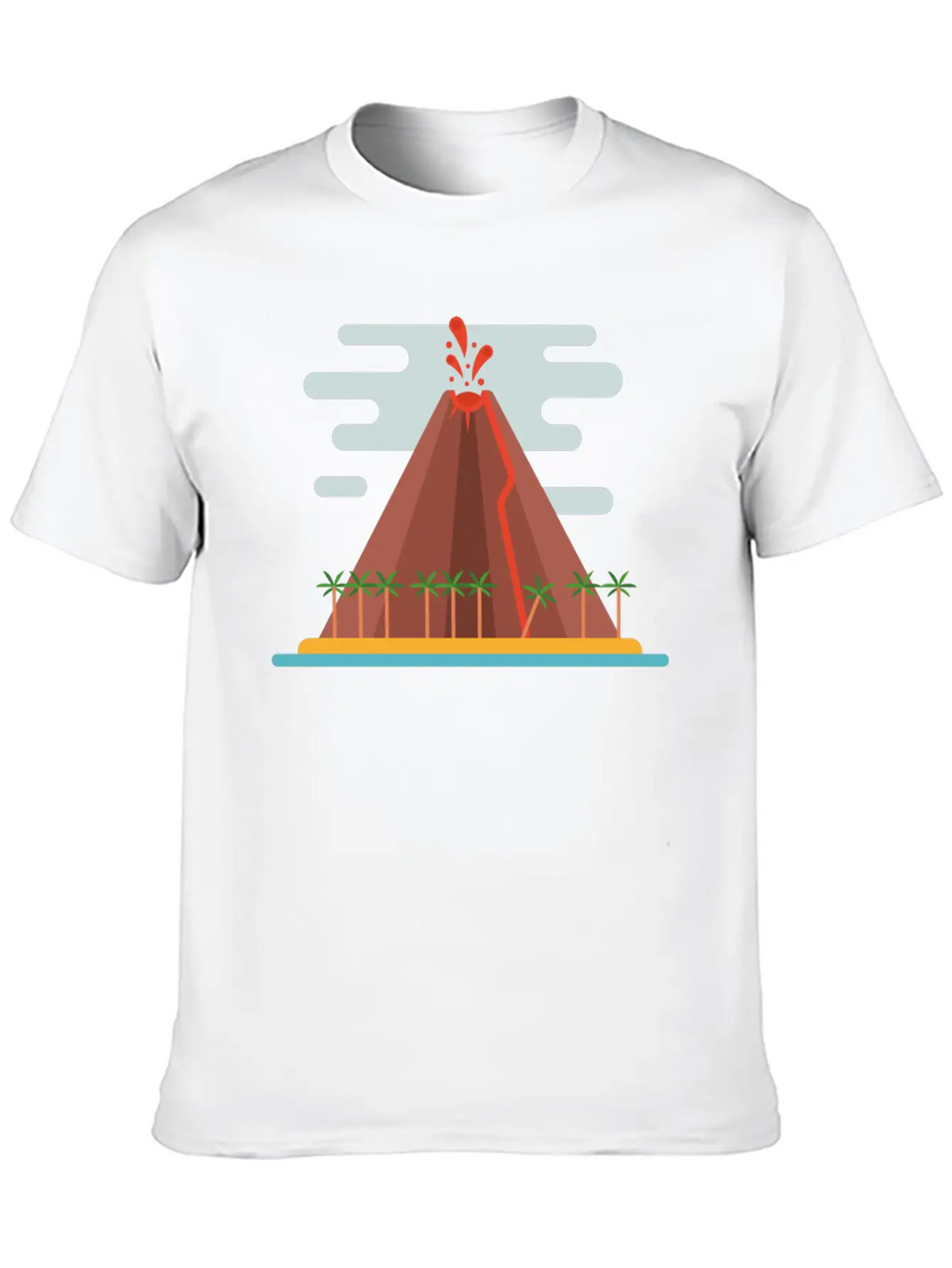 Volcano Stylish Everyday T-Shirt – Unisex Basic Cotton Tee