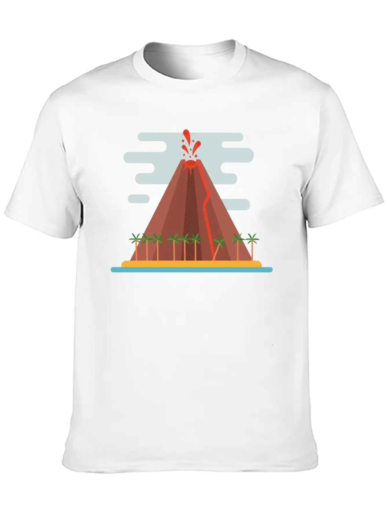 Volcano Stylish Everyday T-Shirt – Unisex Basic Cotton Tee