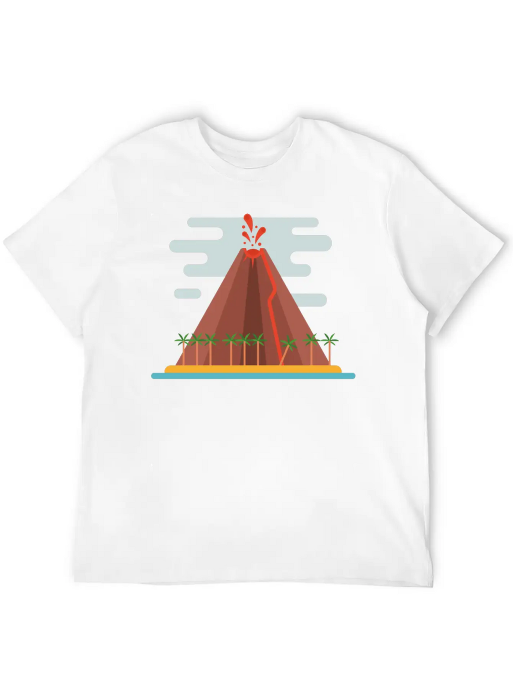 Volcano Stylish Everyday T-Shirt – Unisex Basic Cotton Tee