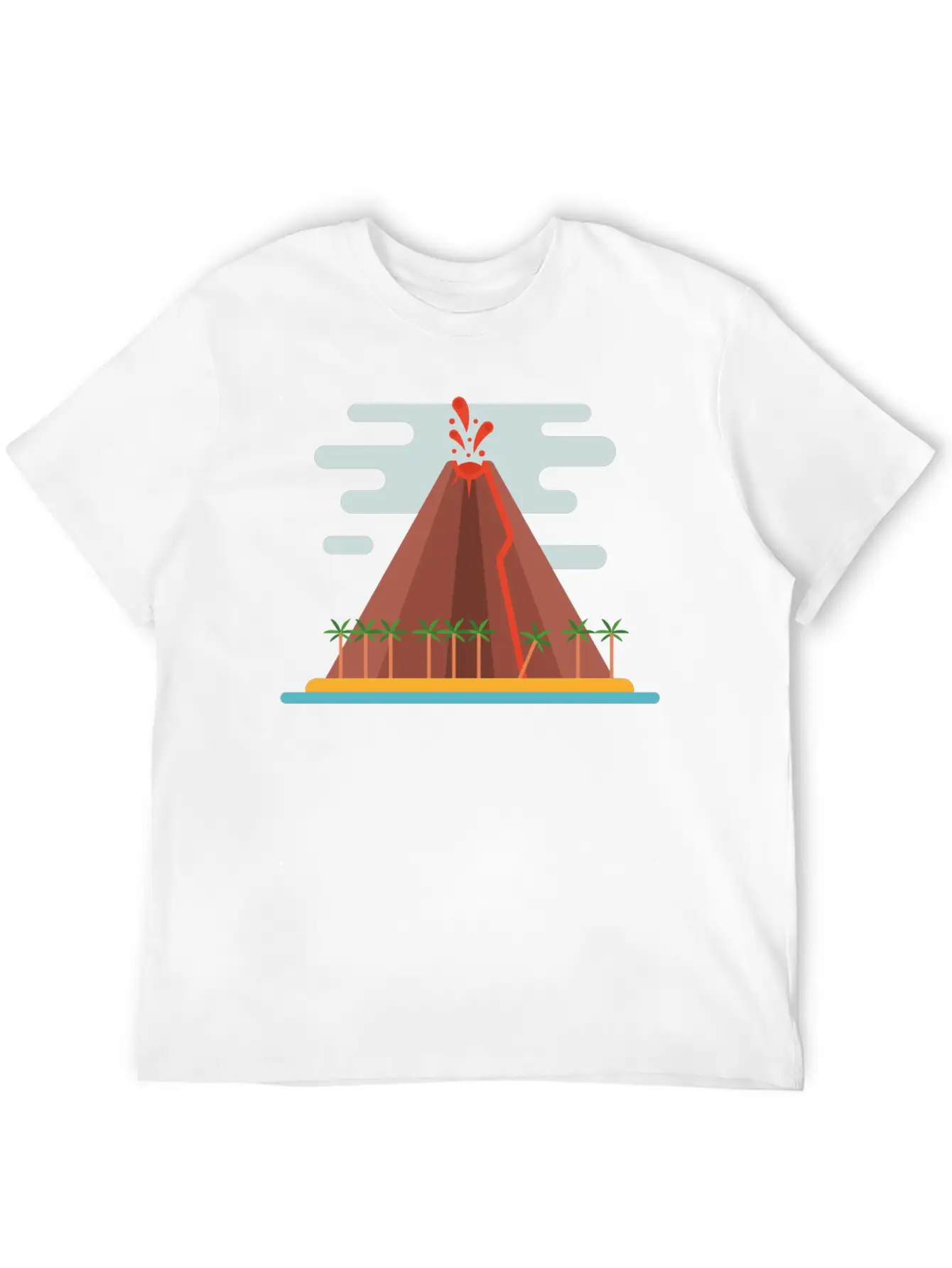 Volcano Stylish Everyday T-Shirt – Unisex Basic Cotton Tee