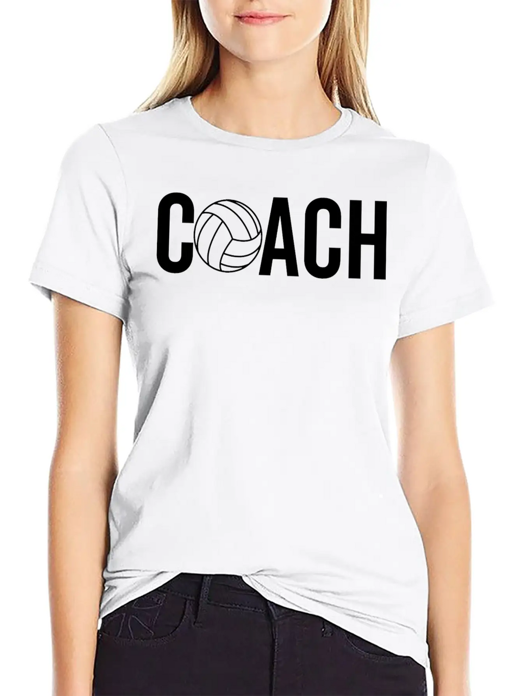 Volleyball Coach Casual Graphic T-Shirt – Simple And Comfortable Daily Wear