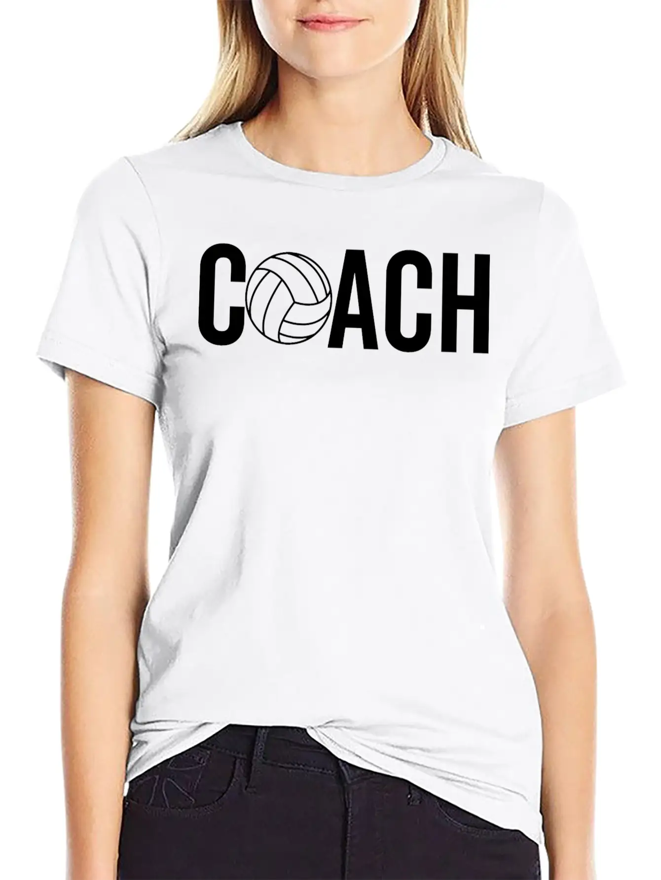 Volleyball Coach Casual Graphic T-Shirt – Simple And Comfortable Daily Wear