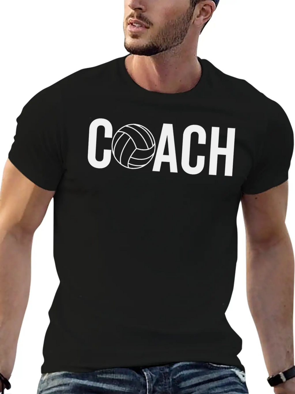 Volleyball Coach Casual Graphic T-Shirt – Simple And Comfortable Daily Wear
