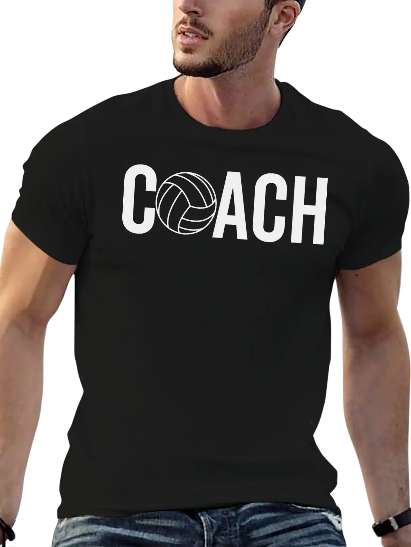 Volleyball Coach Casual Graphic T-Shirt – Simple And Comfortable Daily Wear