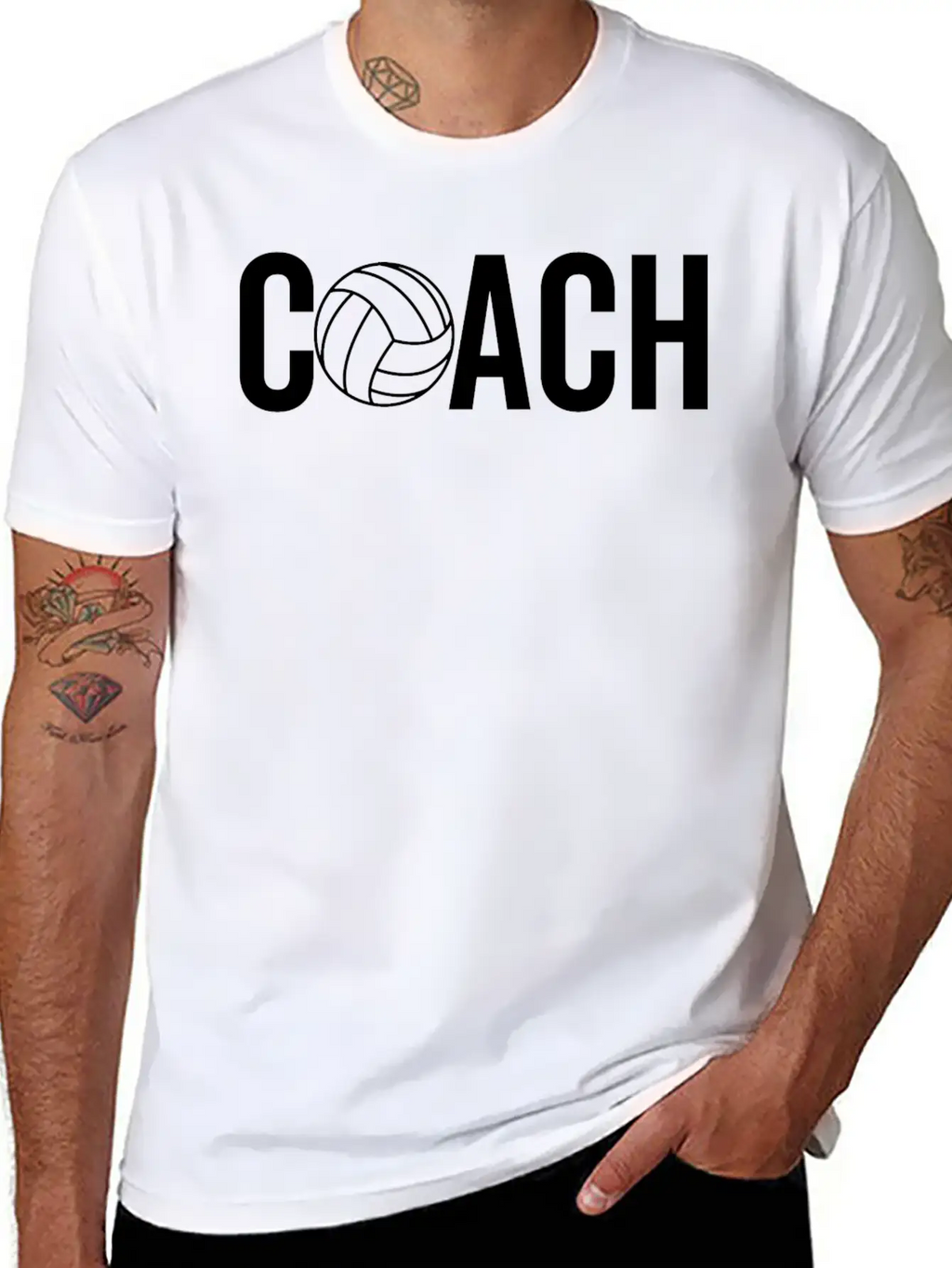 Volleyball Coach Casual Graphic T-Shirt – Simple And Comfortable Daily Wear