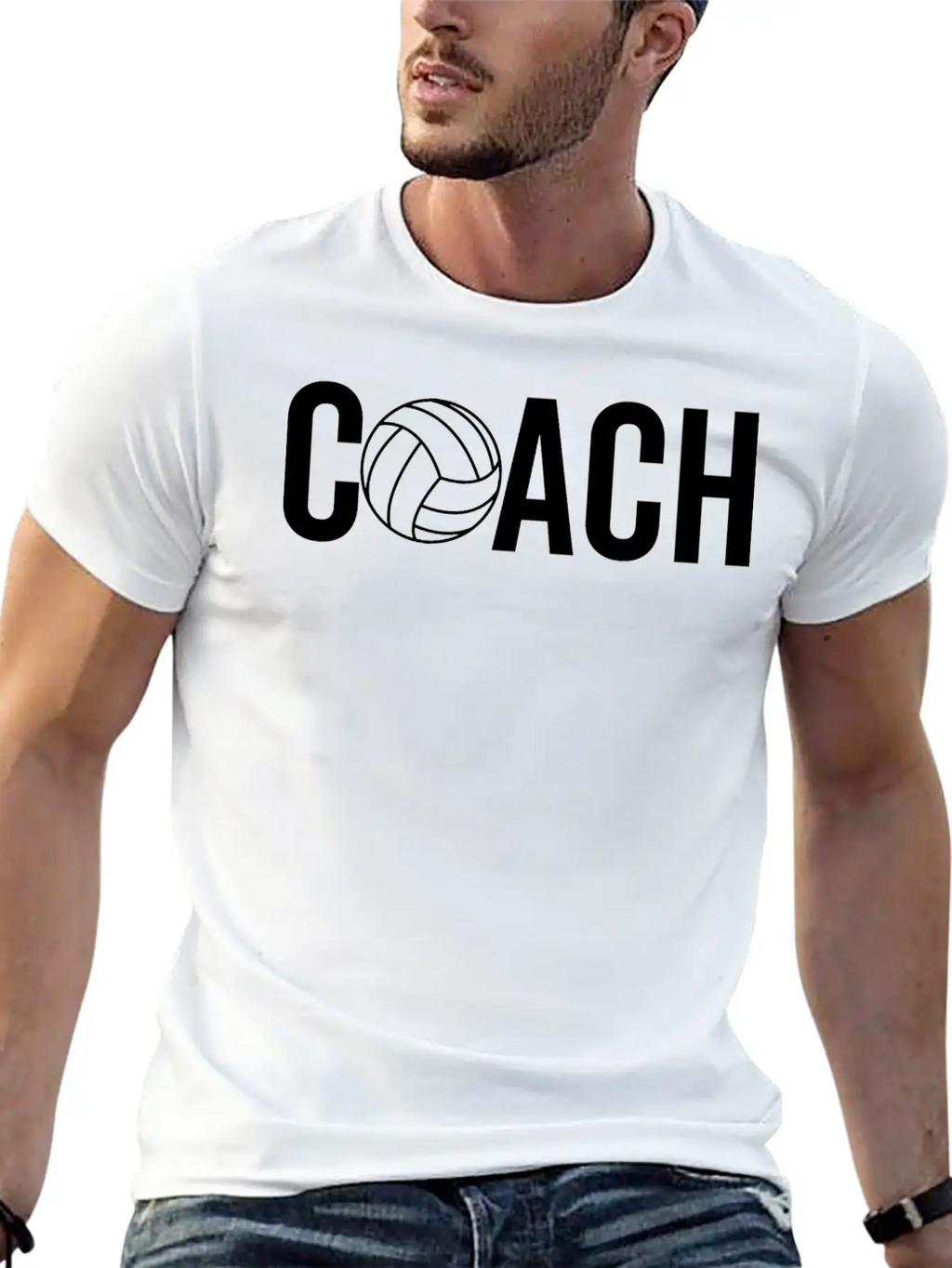 Volleyball Coach Casual Graphic T-Shirt – Simple And Comfortable Daily Wear