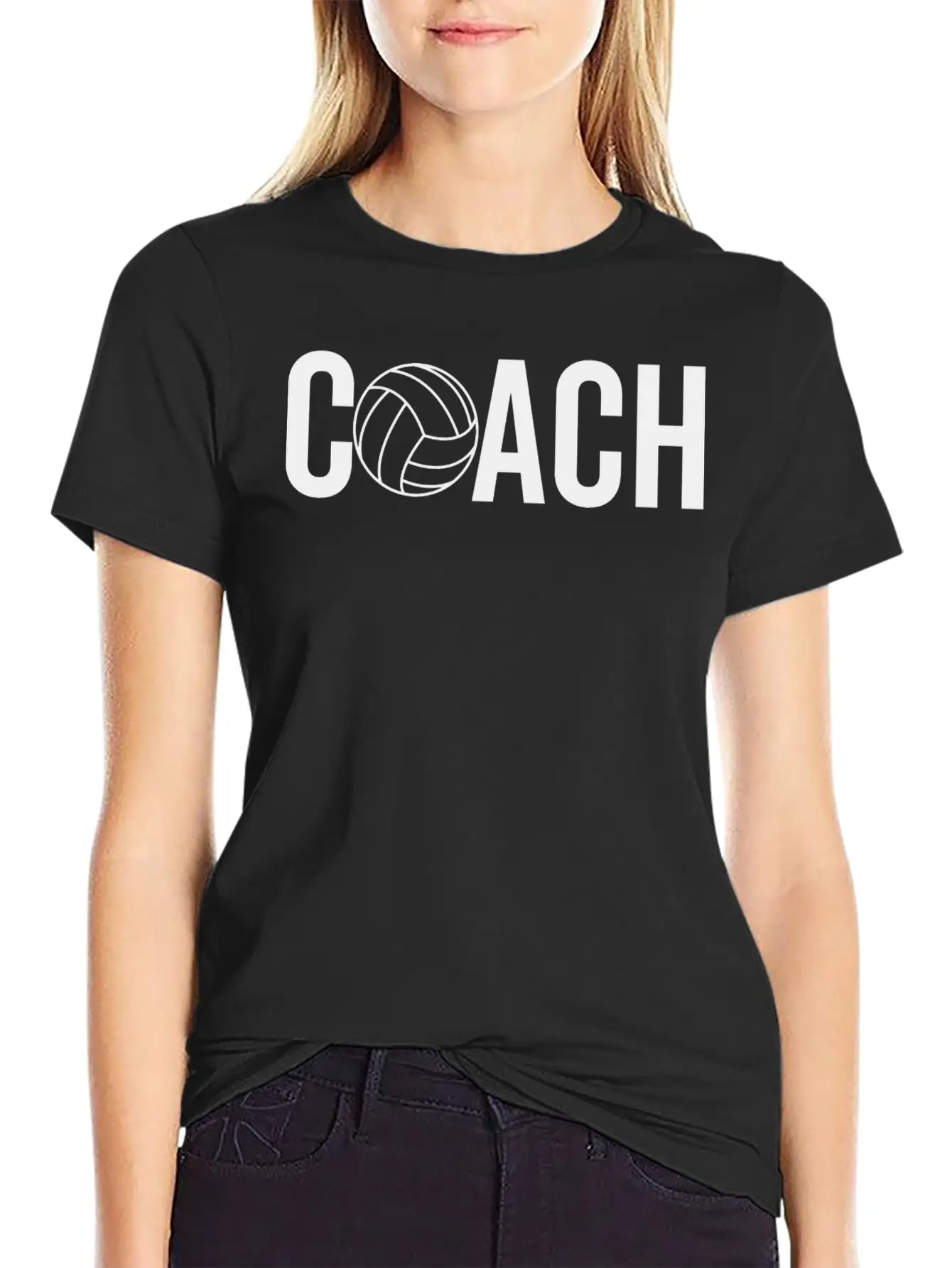 Volleyball Coach Casual Graphic T-Shirt – Simple And Comfortable Daily Wear