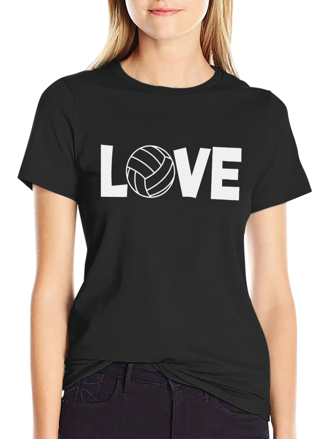 Volleyball Player Unisex Short Sleeve Soft Cotton T-Shirt – Casual Everyday Wear