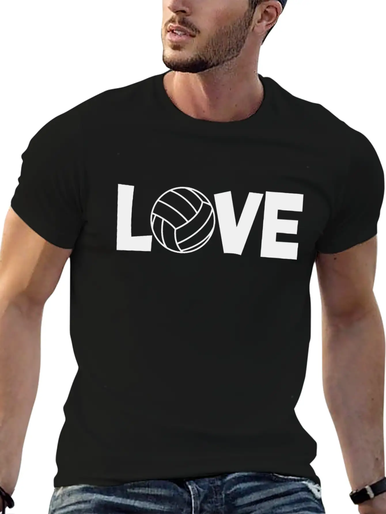 Volleyball Player Unisex Short Sleeve Soft Cotton T-Shirt – Casual Everyday Wear