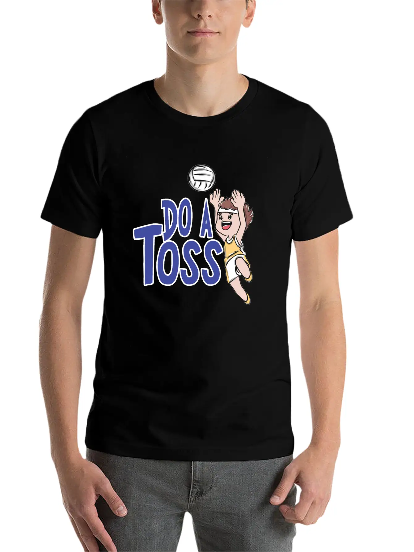 Volleyball Sports Breathable Soft Cotton T-Shirt – Timeless Casual Look