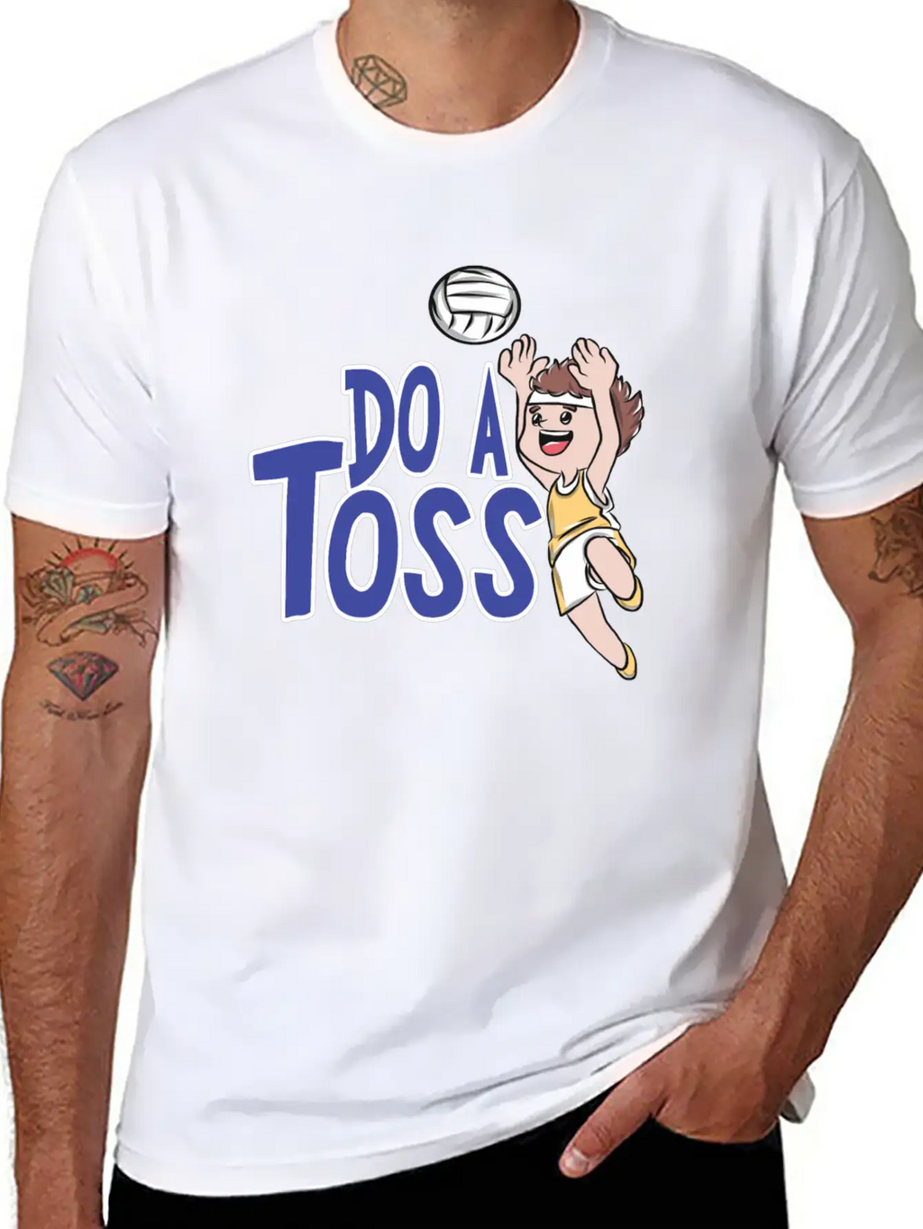 Volleyball Sports Breathable Soft Cotton T-Shirt – Timeless Casual Look