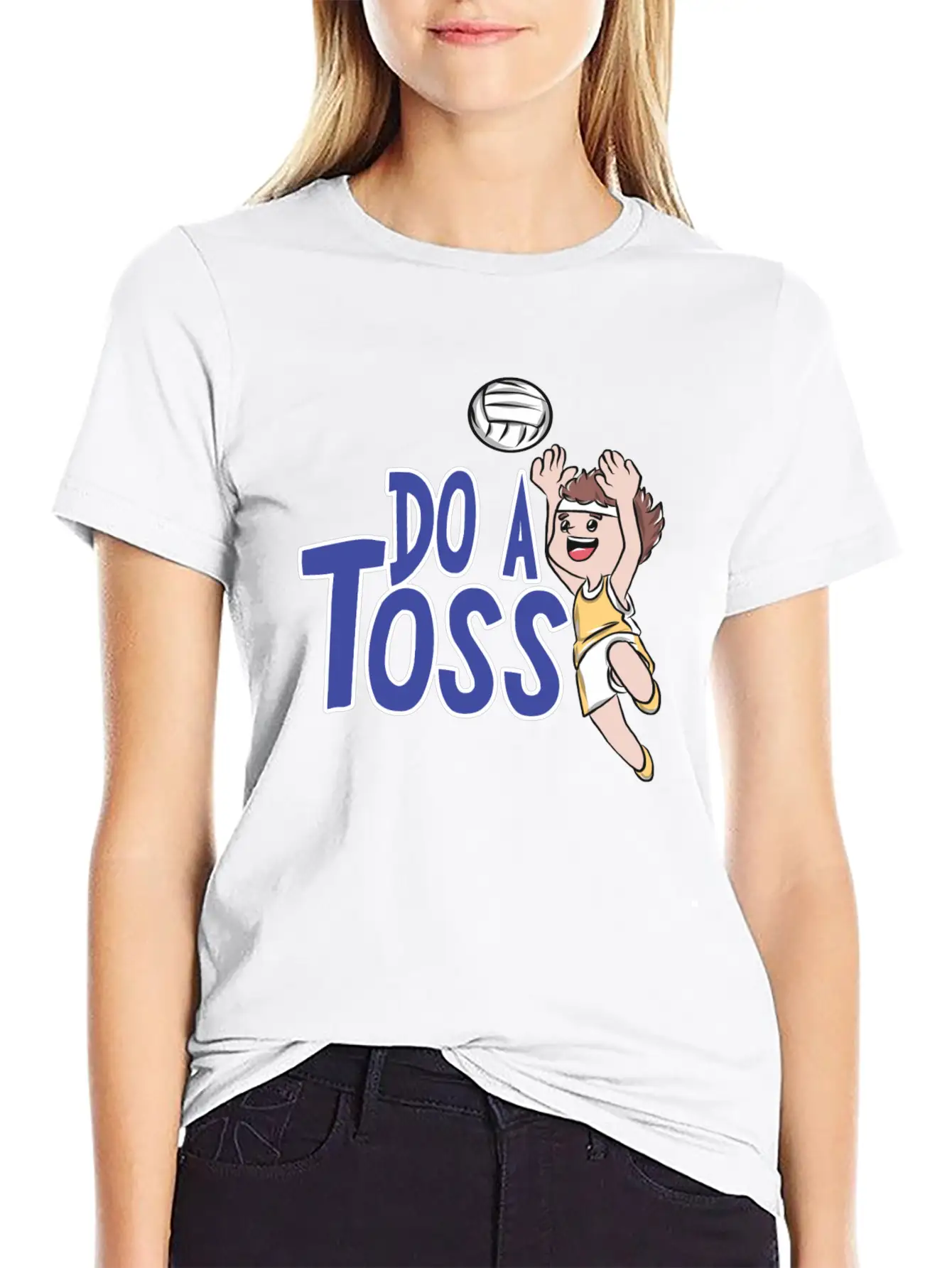 Volleyball Sports Breathable Soft Cotton T-Shirt – Timeless Casual Look