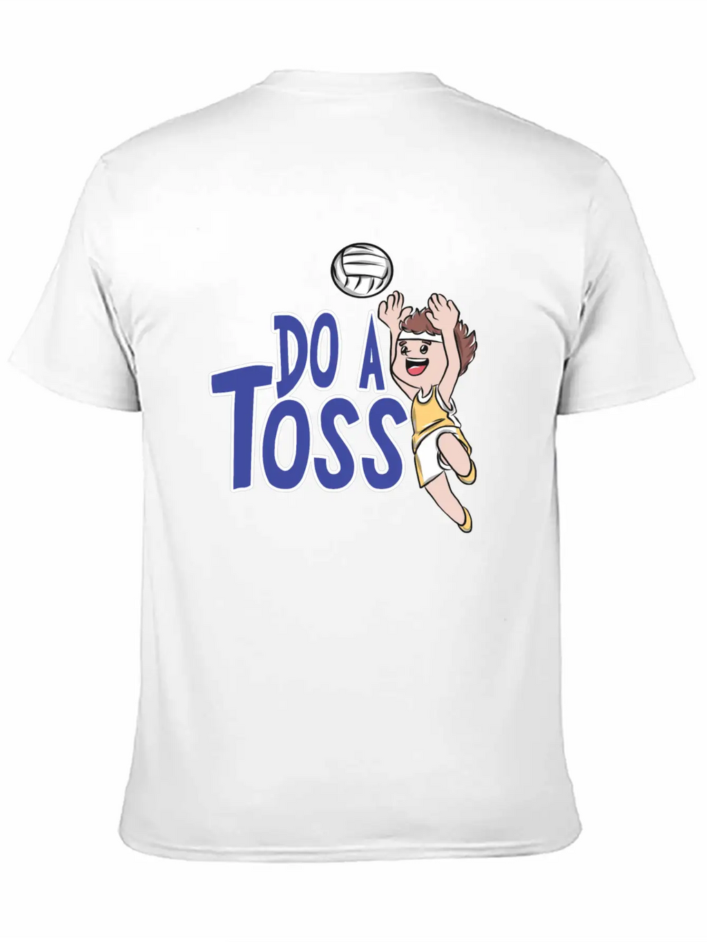 Volleyball Sports Breathable Soft Cotton T-Shirt – Timeless Casual Look