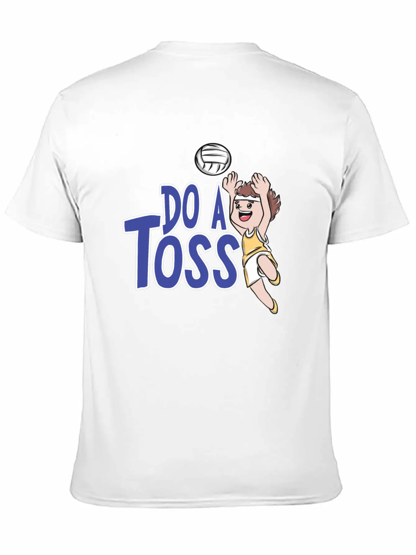 Volleyball Sports Breathable Soft Cotton T-Shirt – Timeless Casual Look