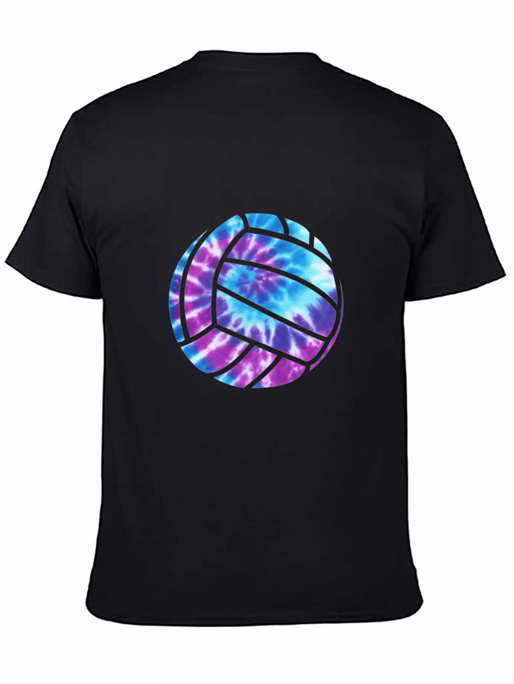 Volleyball Tie Dye Blue Purplenage Girls Perfect G Stylish Everyday T-Shirt – Unisex Basic Cotton Tee