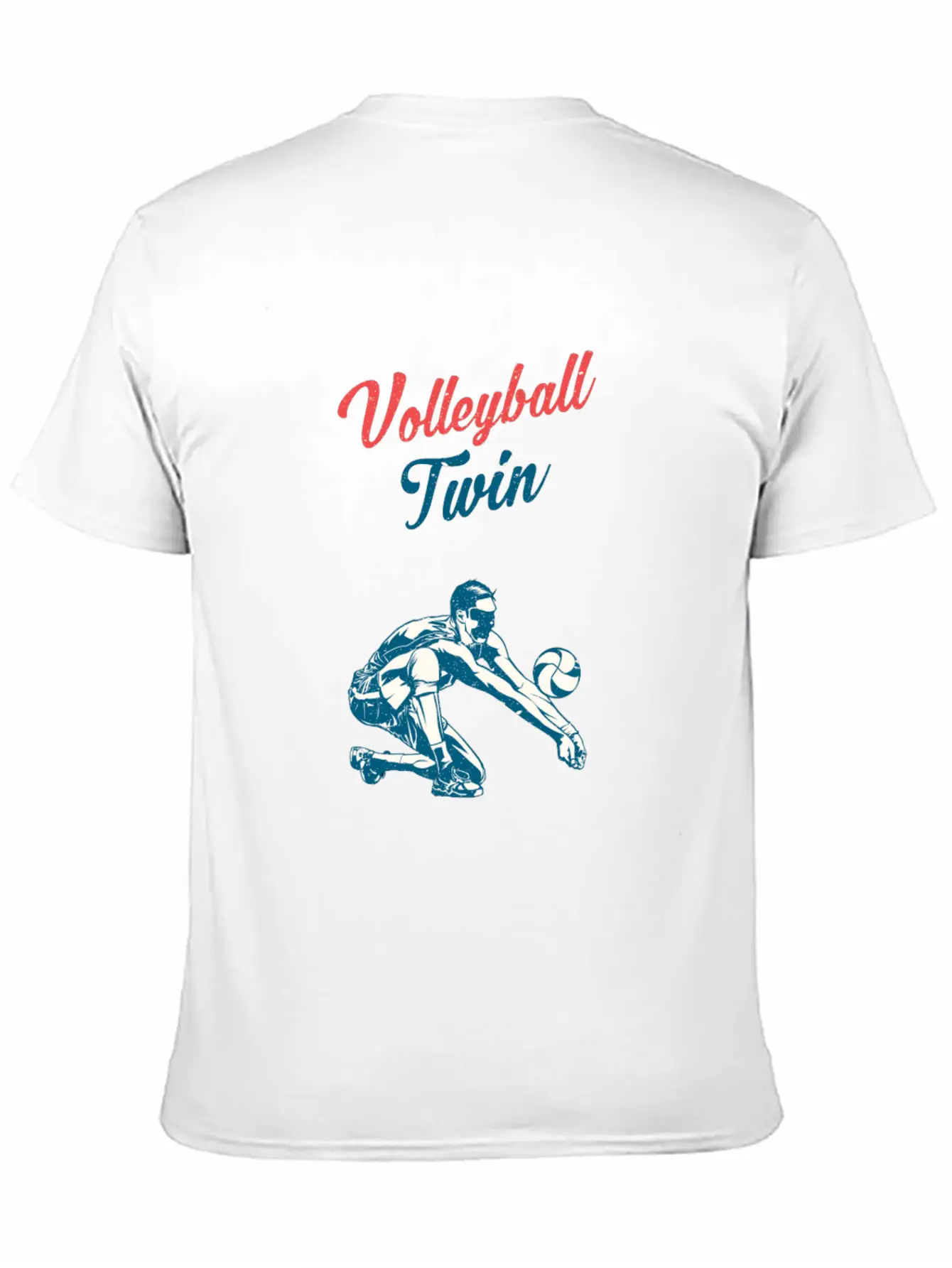 Volleyball Twin Training Family Fan Breathable Graphic T-Shirt – Perfect For Casual Days