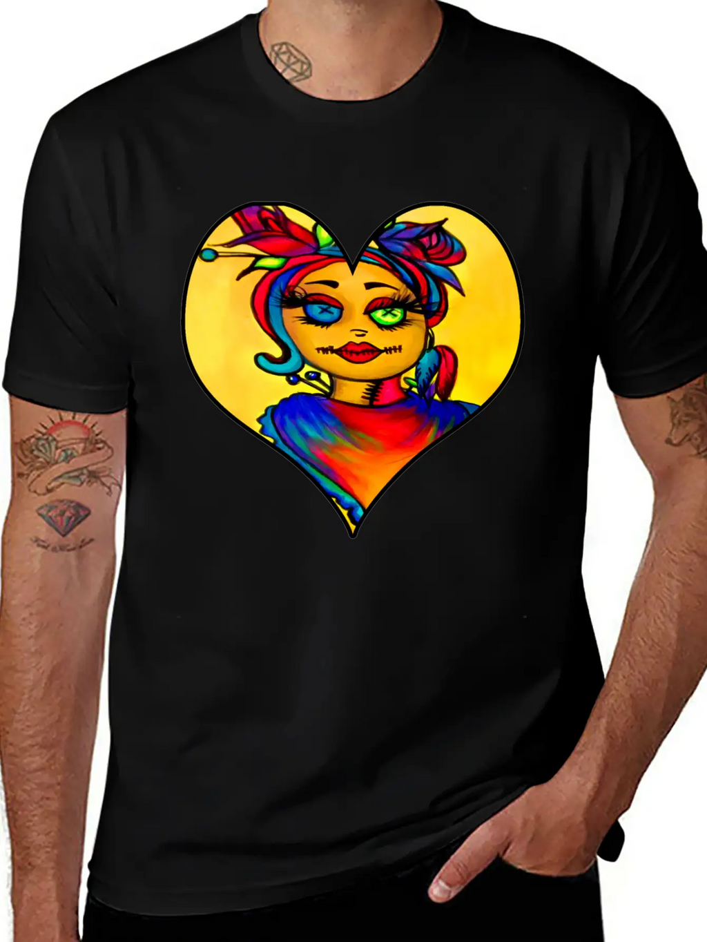 Voodoo Diva Art Unisex Short Sleeve Soft Cotton T-Shirt – Casual Everyday Wear