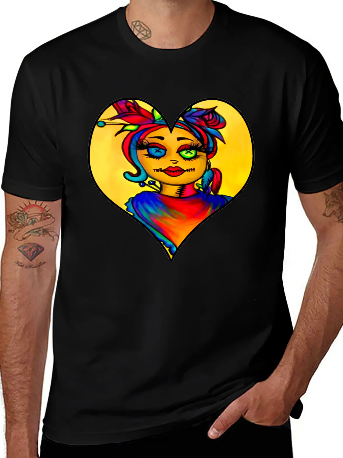Voodoo Diva Art Unisex Short Sleeve Soft Cotton T-Shirt – Casual Everyday Wear