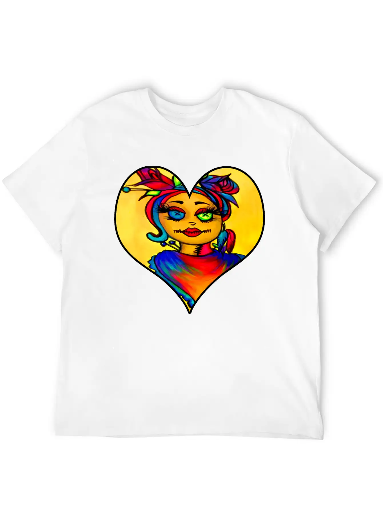 Voodoo Diva Art Unisex Short Sleeve Soft Cotton T-Shirt – Casual Everyday Wear
