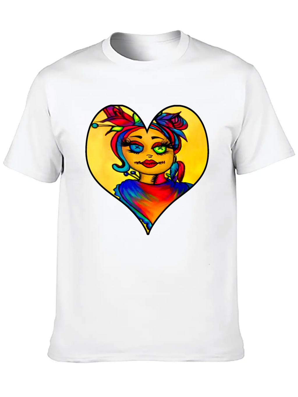Voodoo Diva Art Unisex Short Sleeve Soft Cotton T-Shirt – Casual Everyday Wear