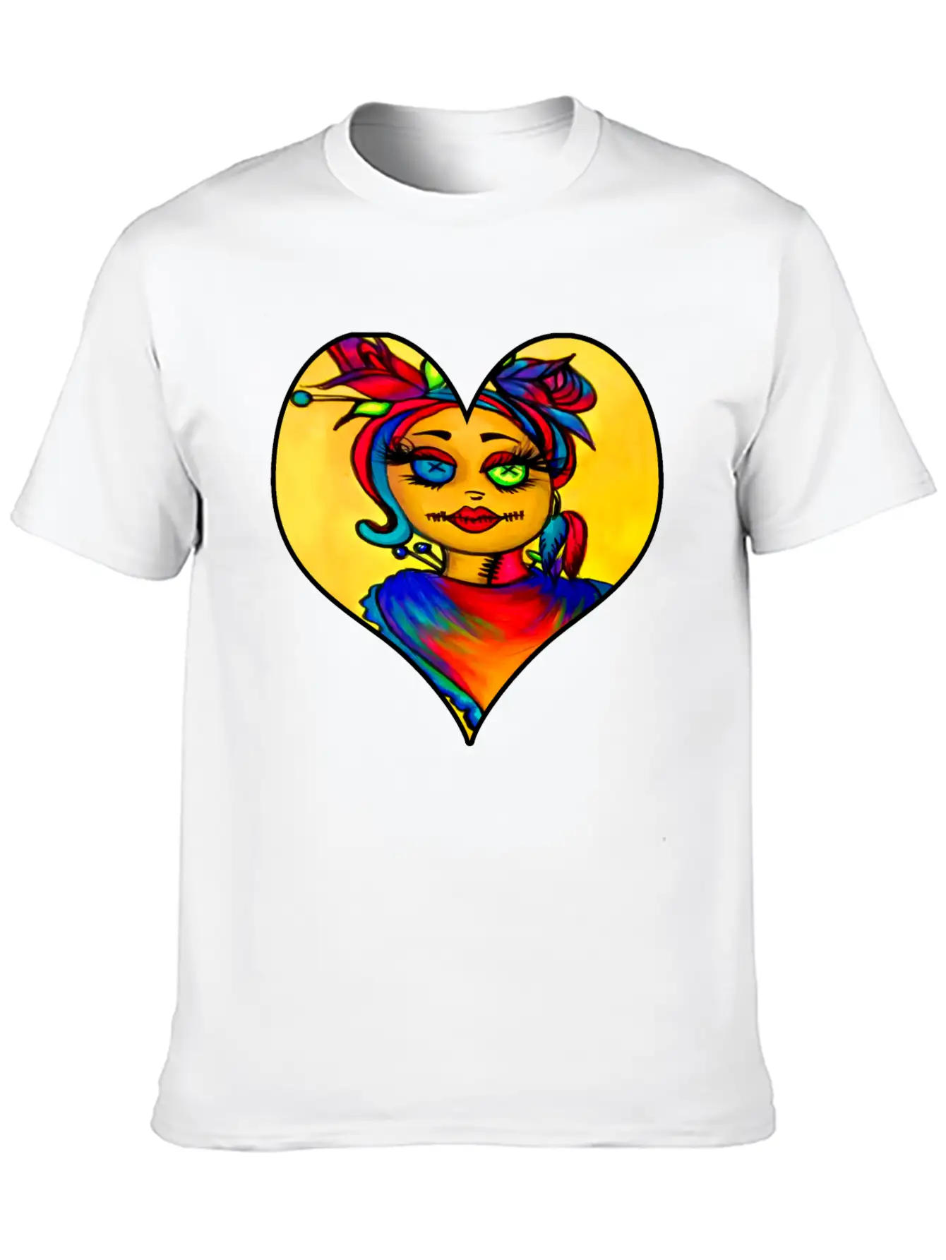 Voodoo Diva Art Unisex Short Sleeve Soft Cotton T-Shirt – Casual Everyday Wear