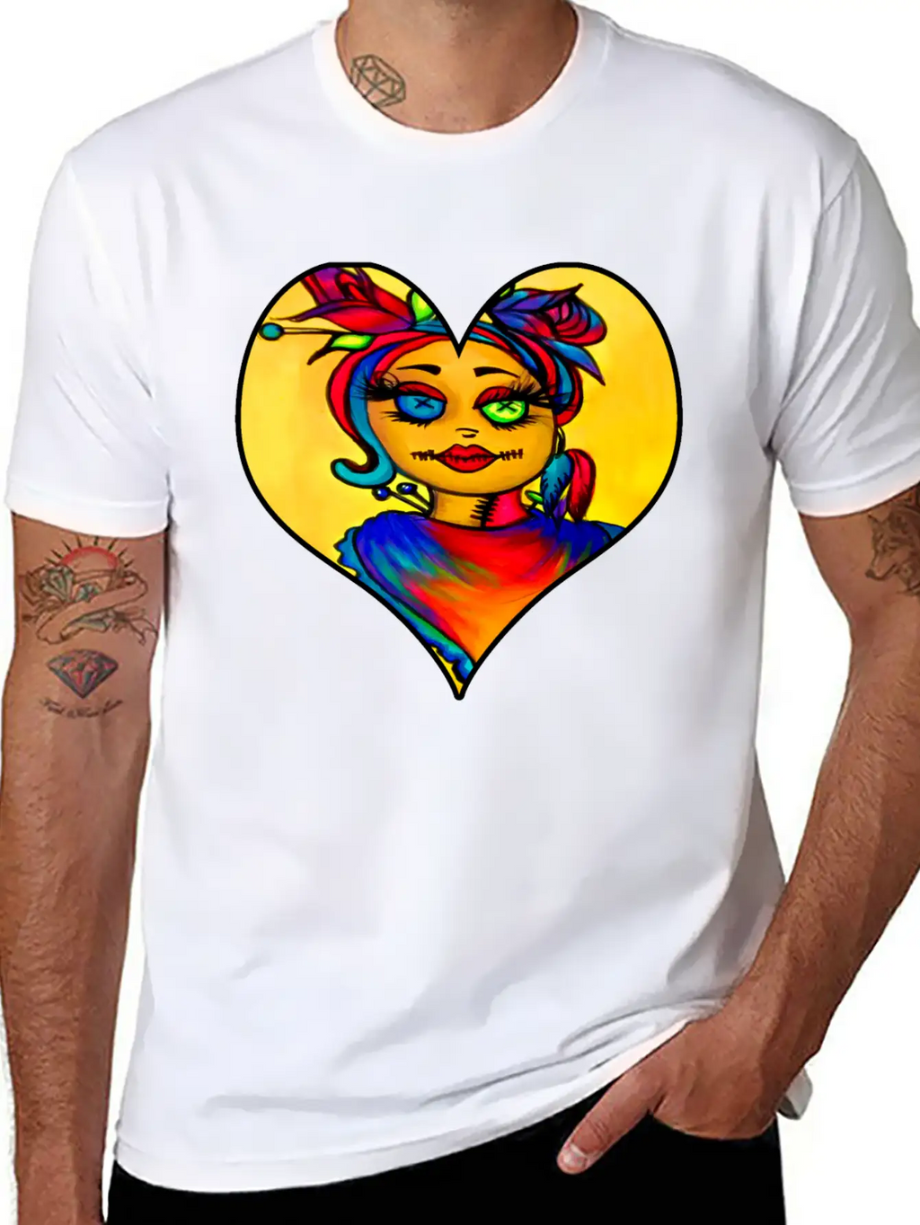 Voodoo Diva Art Unisex Short Sleeve Soft Cotton T-Shirt – Casual Everyday Wear