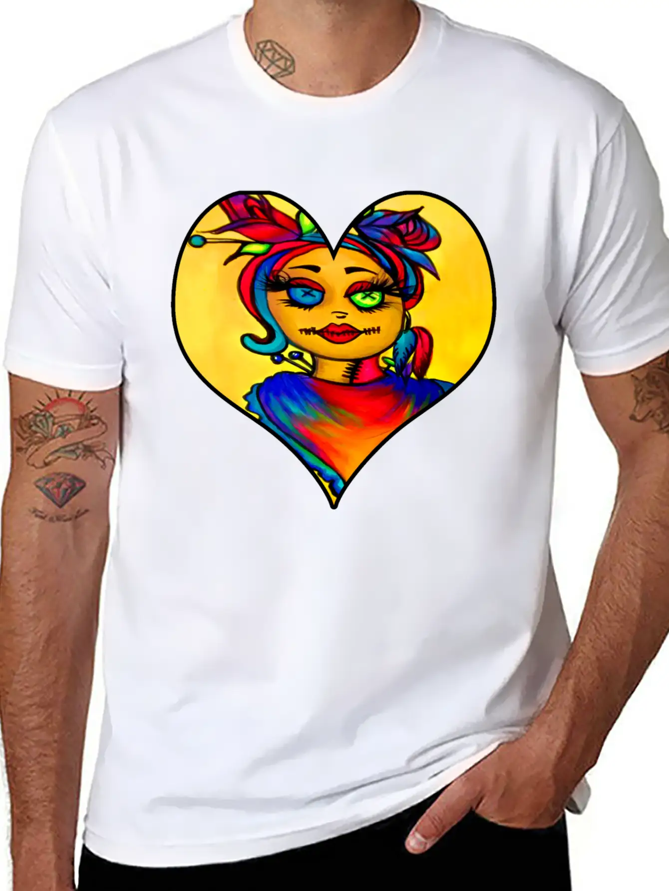 Voodoo Diva Art Unisex Short Sleeve Soft Cotton T-Shirt – Casual Everyday Wear