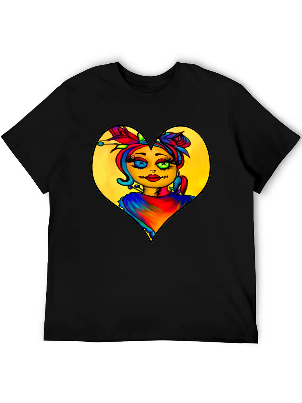 Voodoo Diva Art Unisex Short Sleeve Soft Cotton T-Shirt – Casual Everyday Wear