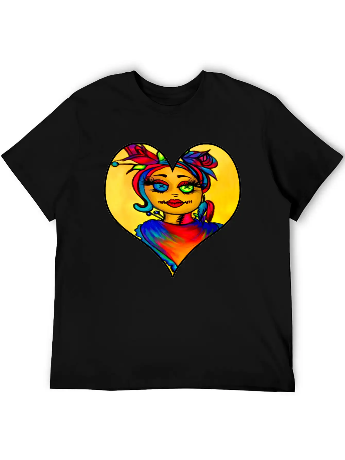 Voodoo Diva Art Unisex Short Sleeve Soft Cotton T-Shirt – Casual Everyday Wear