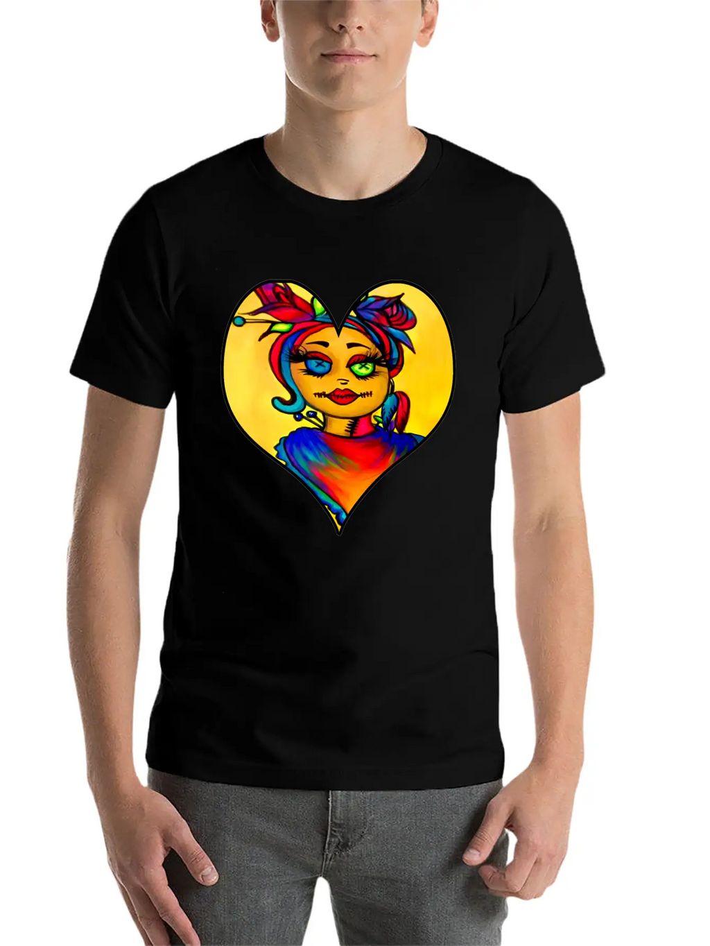 Voodoo Diva Art Unisex Short Sleeve Soft Cotton T-Shirt – Casual Everyday Wear