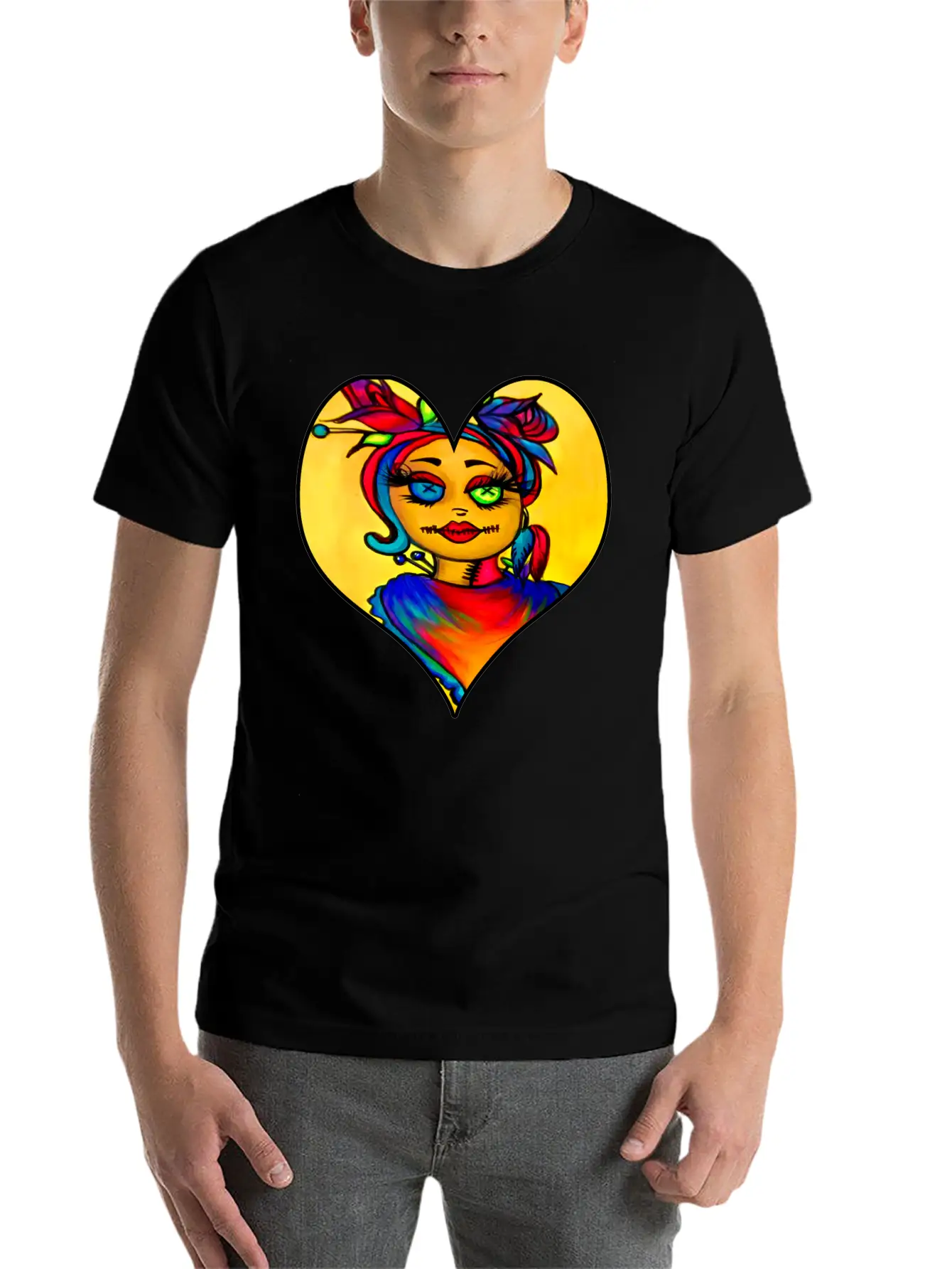 Voodoo Diva Art Unisex Short Sleeve Soft Cotton T-Shirt – Casual Everyday Wear