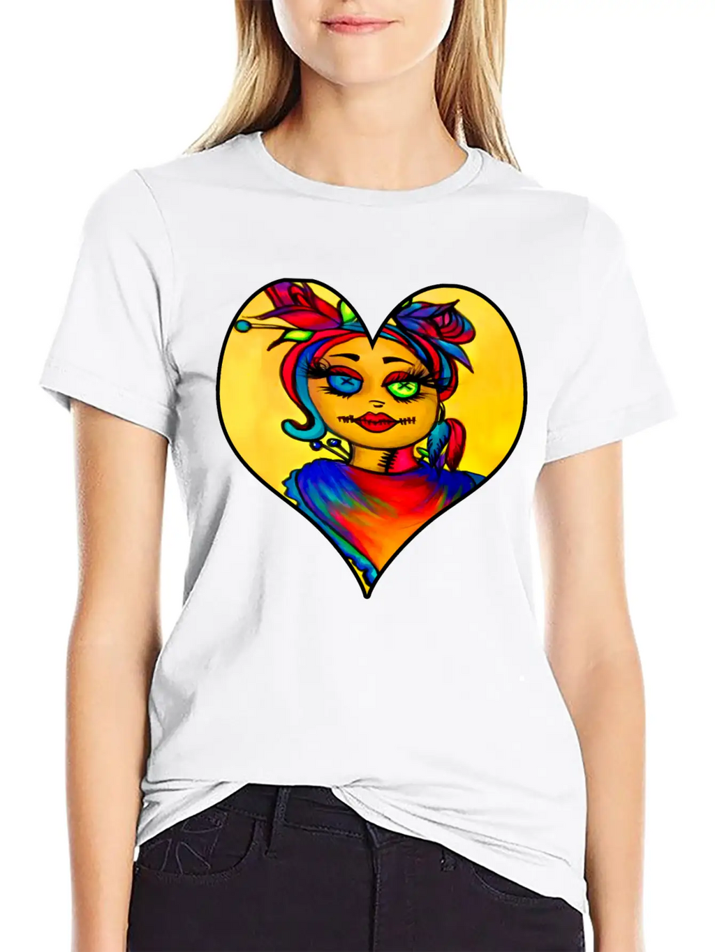 Voodoo Diva Art Unisex Short Sleeve Soft Cotton T-Shirt – Casual Everyday Wear