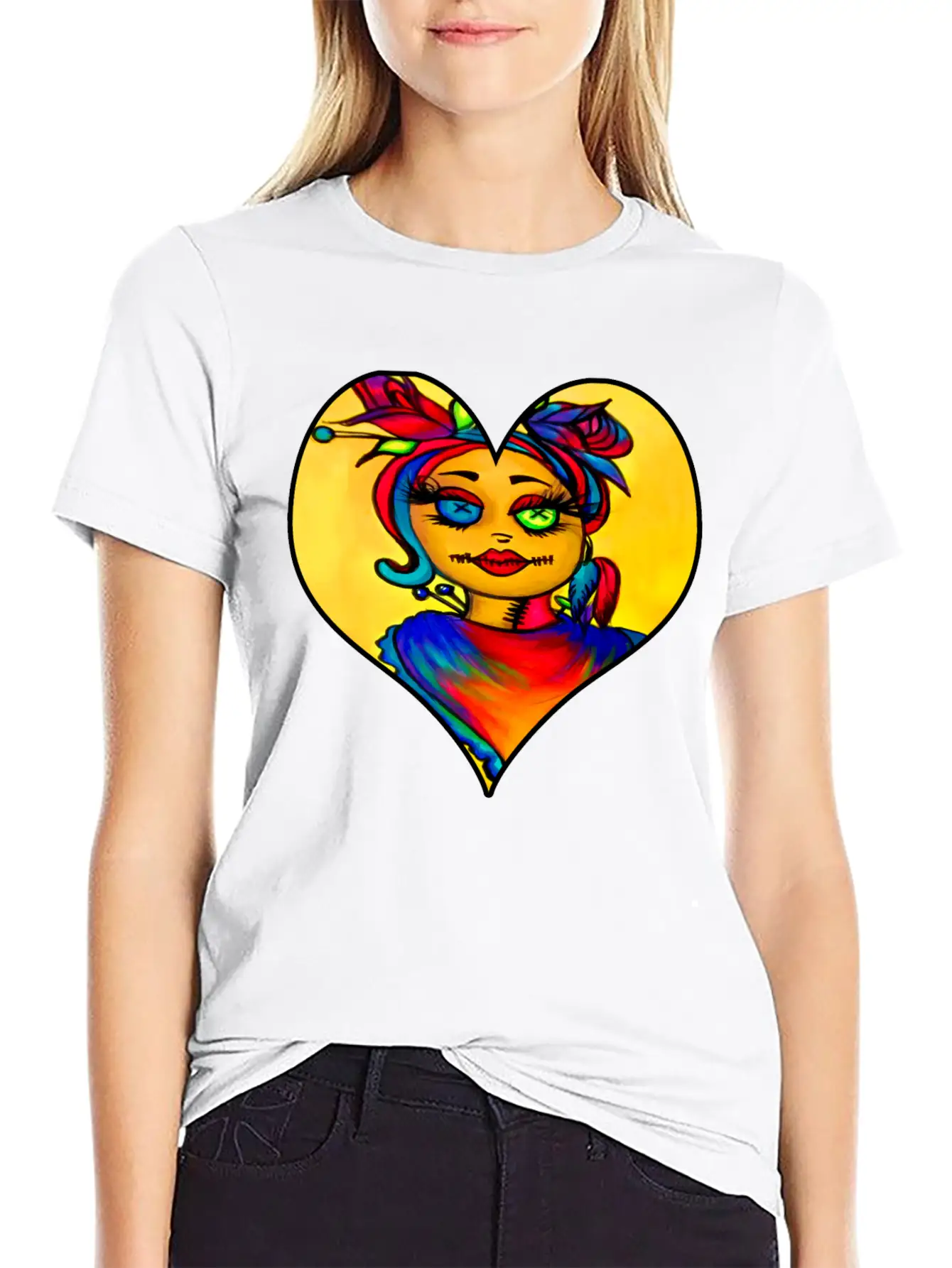 Voodoo Diva Art Unisex Short Sleeve Soft Cotton T-Shirt – Casual Everyday Wear