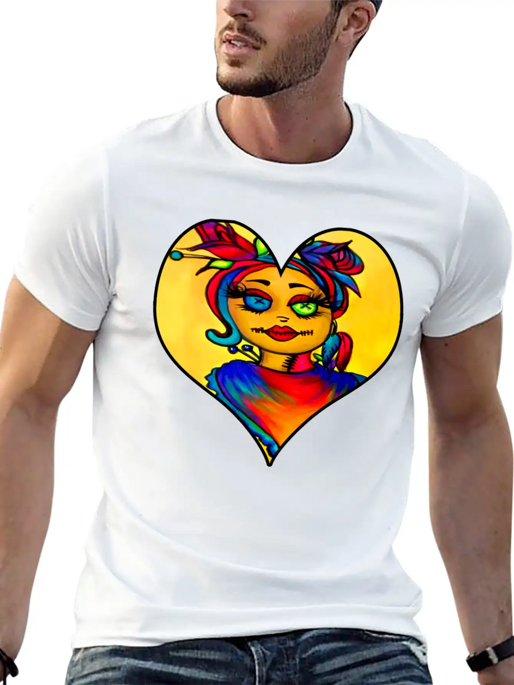 Voodoo Diva Art Unisex Short Sleeve Soft Cotton T-Shirt – Casual Everyday Wear