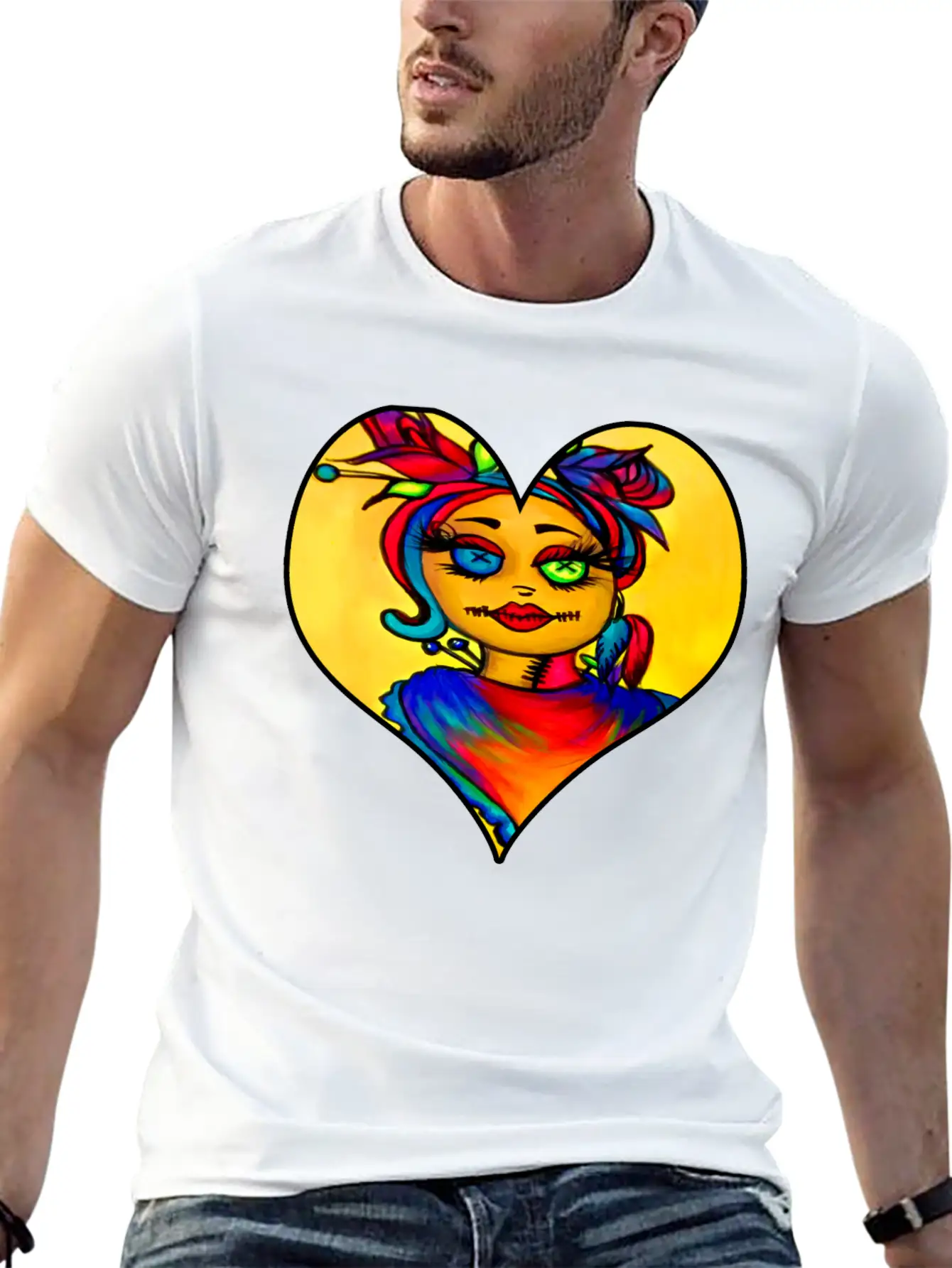 Voodoo Diva Art Unisex Short Sleeve Soft Cotton T-Shirt – Casual Everyday Wear