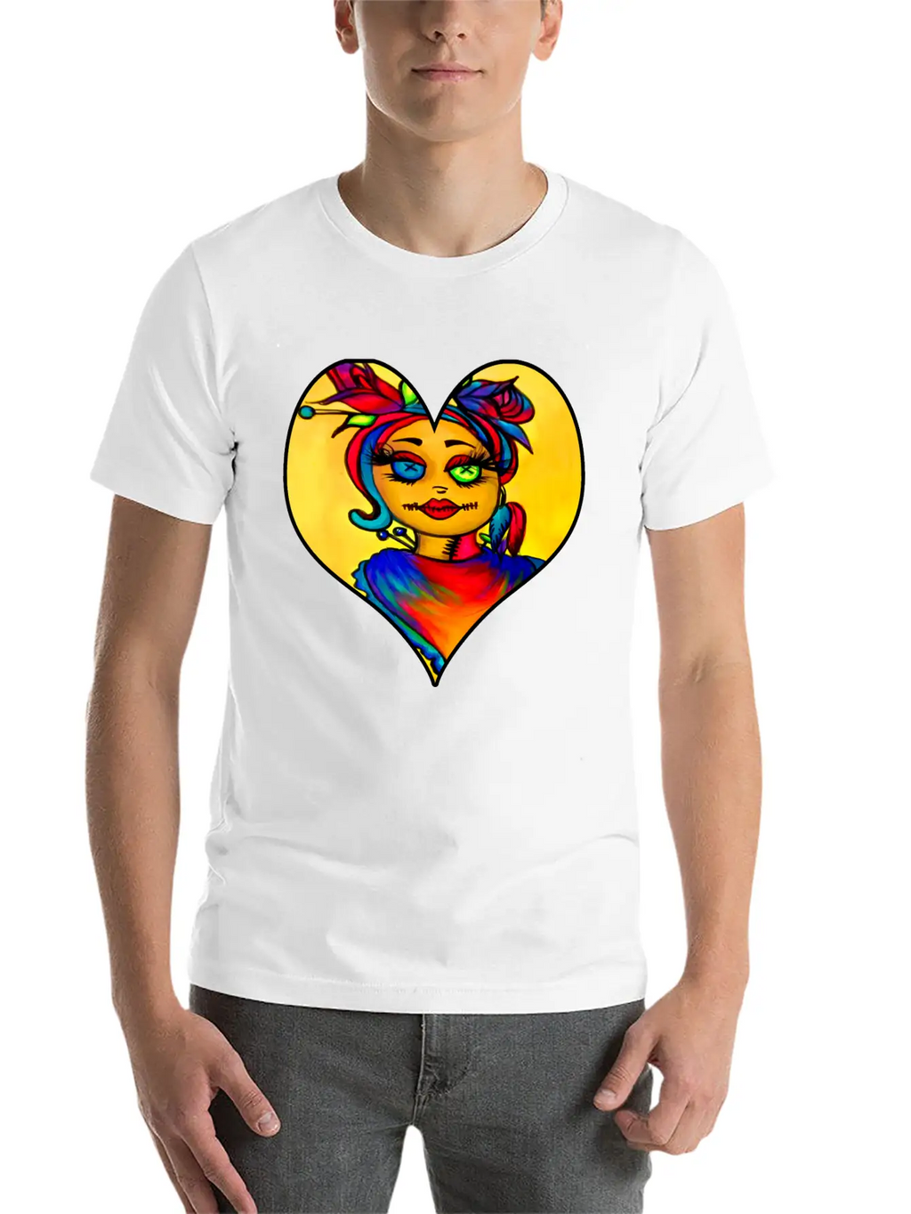 Voodoo Diva Art Unisex Short Sleeve Soft Cotton T-Shirt – Casual Everyday Wear