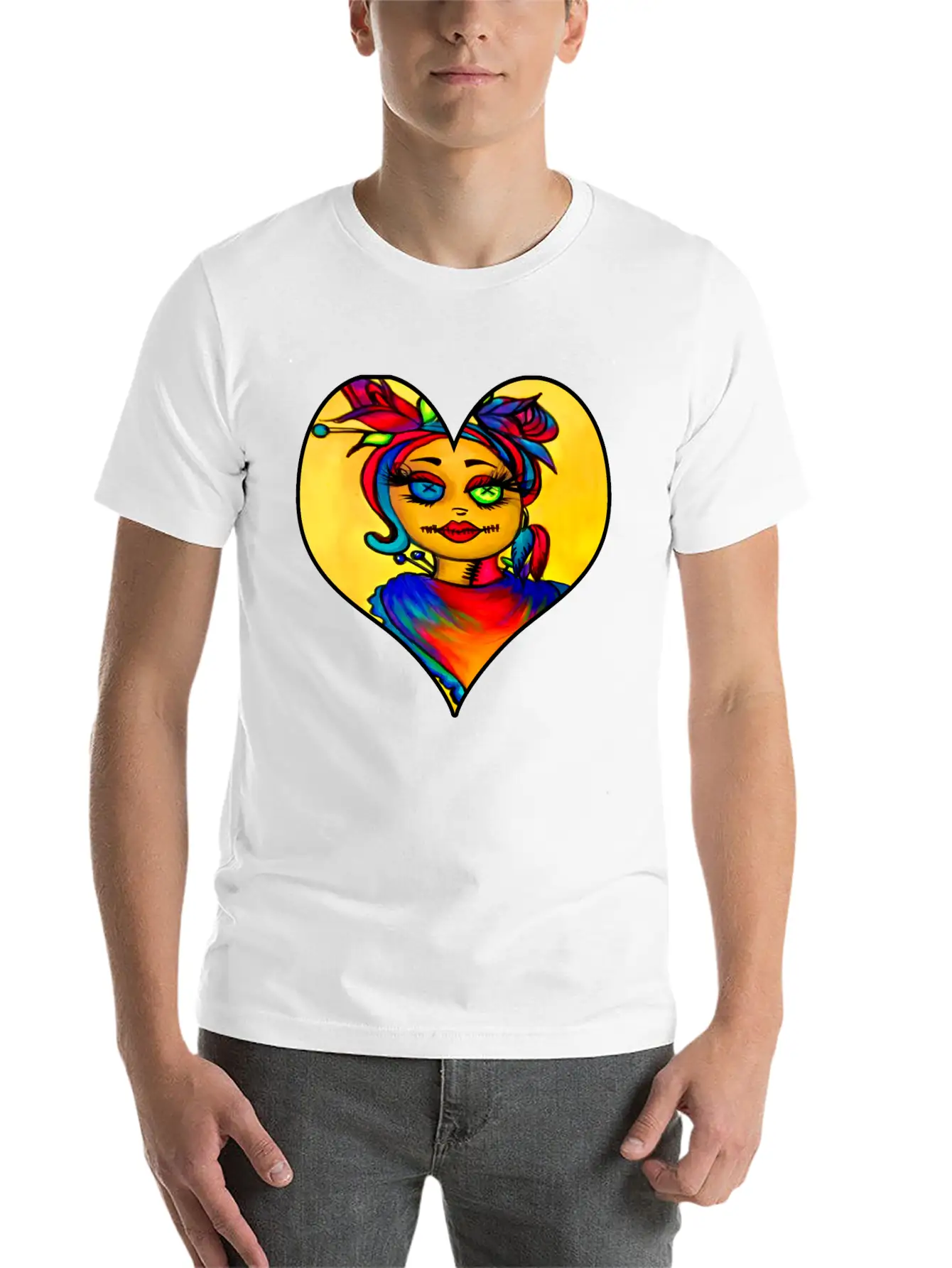 Voodoo Diva Art Unisex Short Sleeve Soft Cotton T-Shirt – Casual Everyday Wear