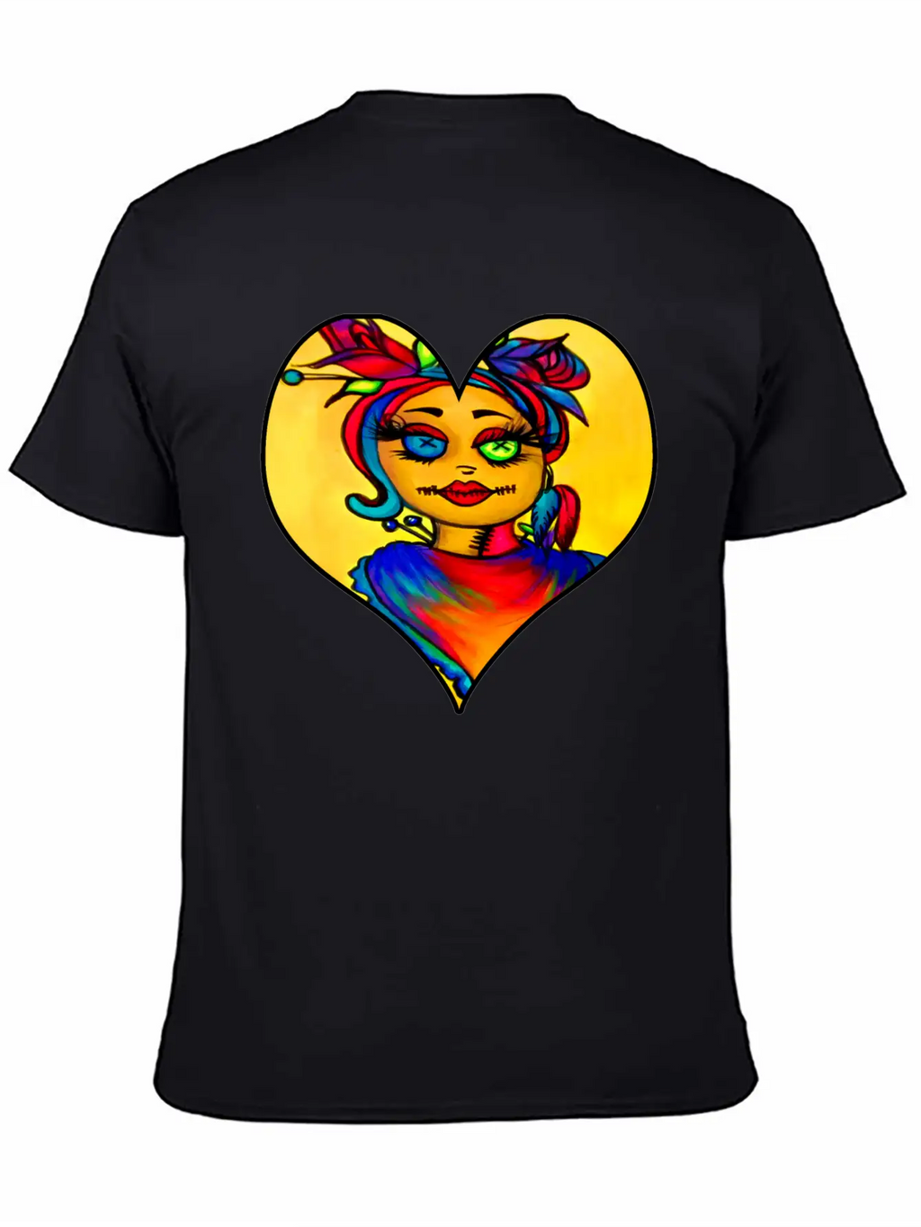 Voodoo Diva Art Unisex Short Sleeve Soft Cotton T-Shirt – Casual Everyday Wear