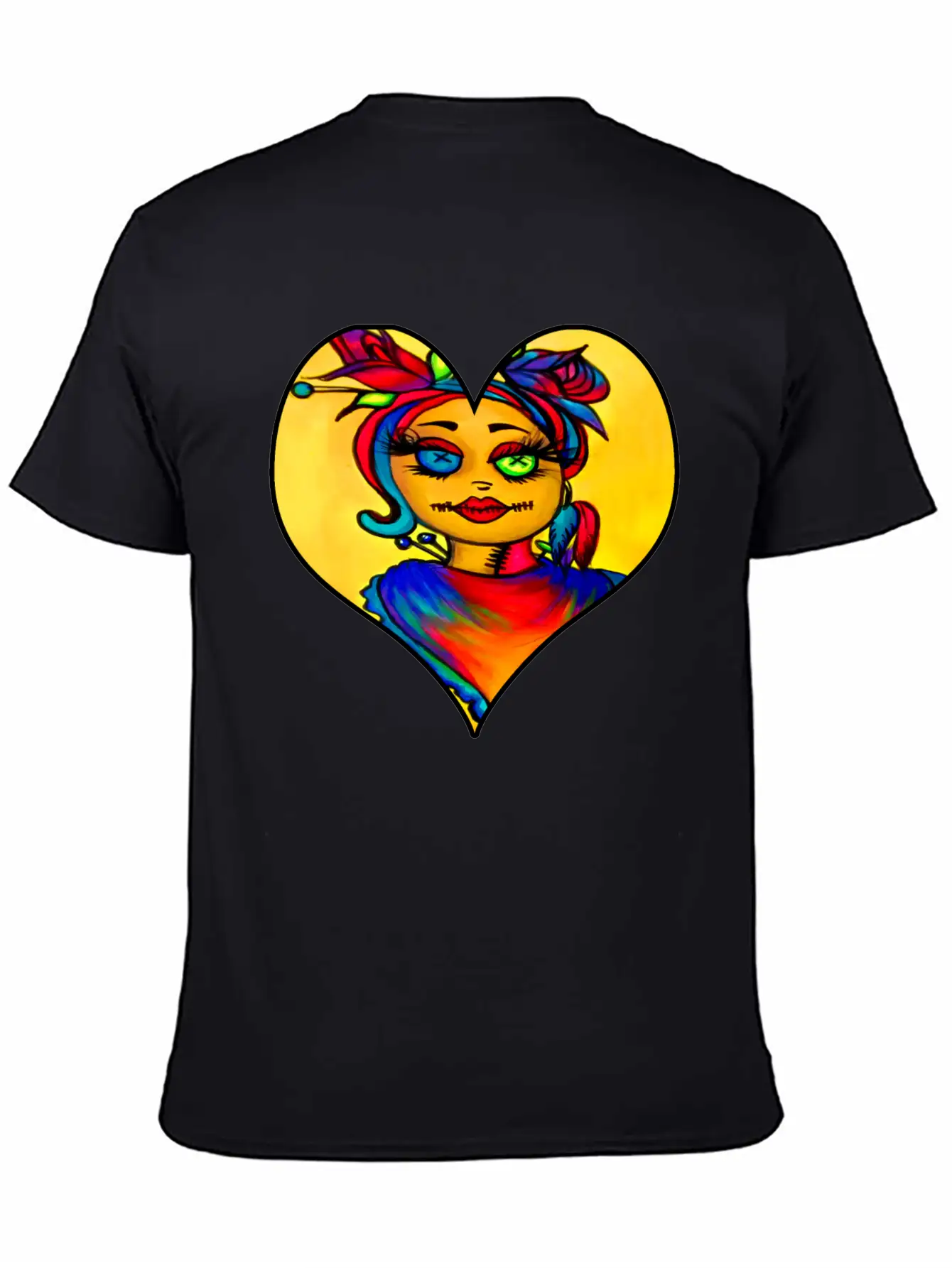 Voodoo Diva Art Unisex Short Sleeve Soft Cotton T-Shirt – Casual Everyday Wear
