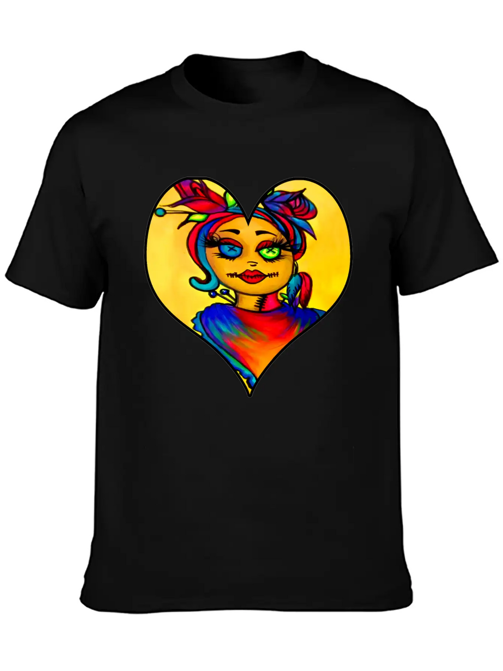Voodoo Diva Art Unisex Short Sleeve Soft Cotton T-Shirt – Casual Everyday Wear