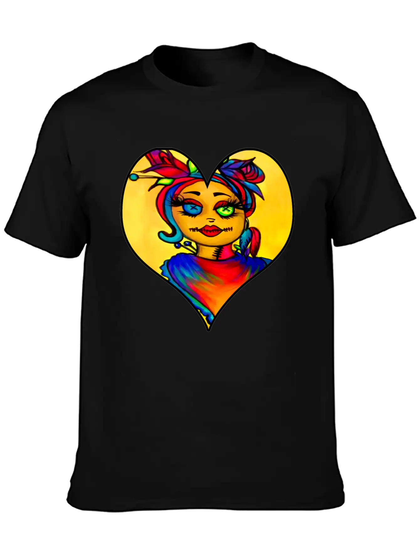 Voodoo Diva Art Unisex Short Sleeve Soft Cotton T-Shirt – Casual Everyday Wear